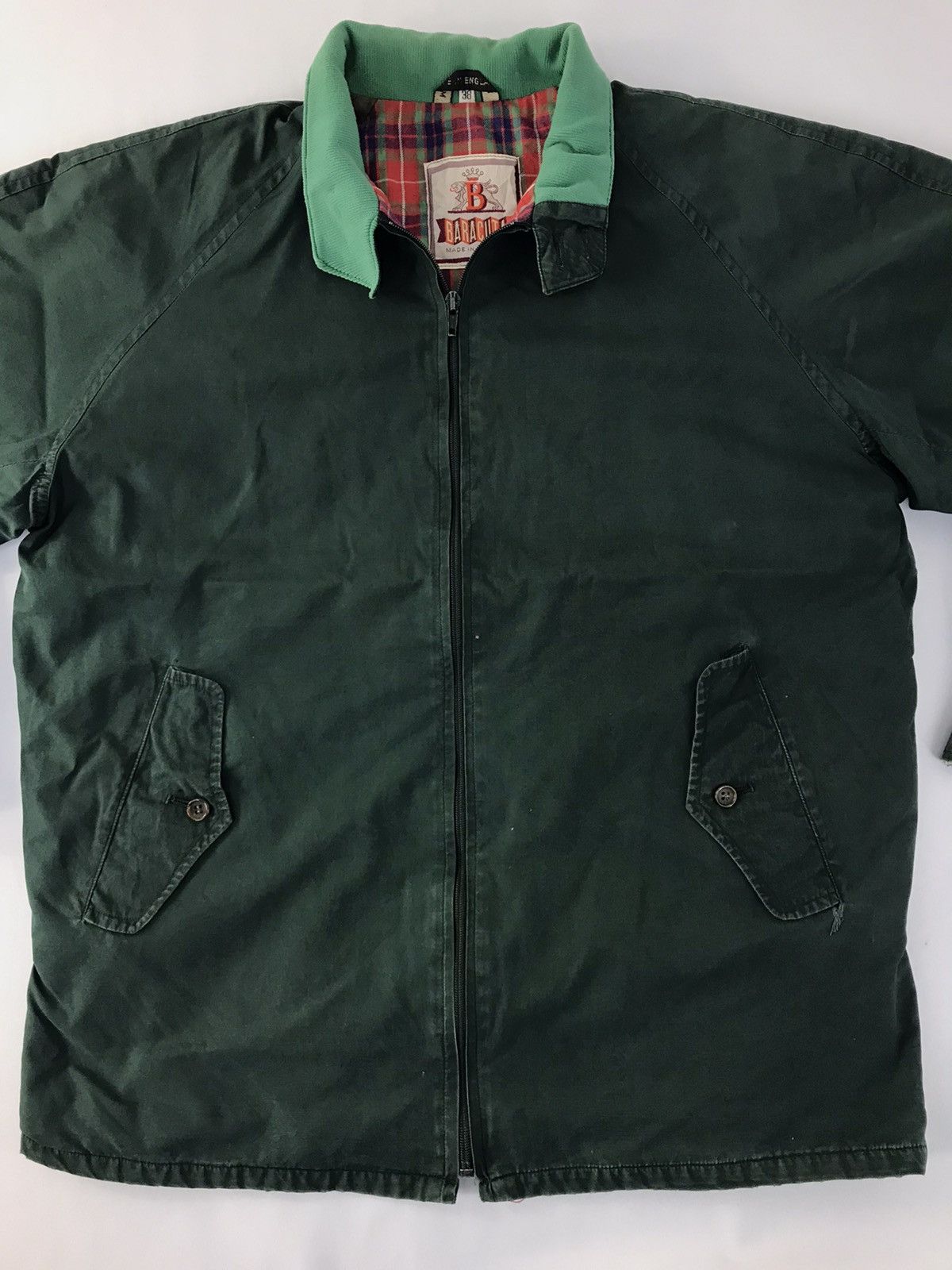 Baracuta × Vintage 90s Baracuta England G9 Bomber Jacket Plaid Checked Tartan Size US L / EU 52-54 / 3 - 3 Thumbnail