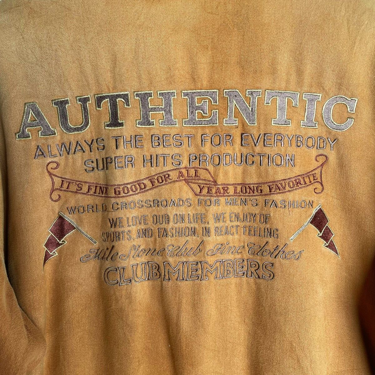 Japanese Brand × Vintage 🔥Vintage Authentic Club Member Sun Faded Nice Design Size US M / EU 48-50 / 2 - 14 Thumbnail