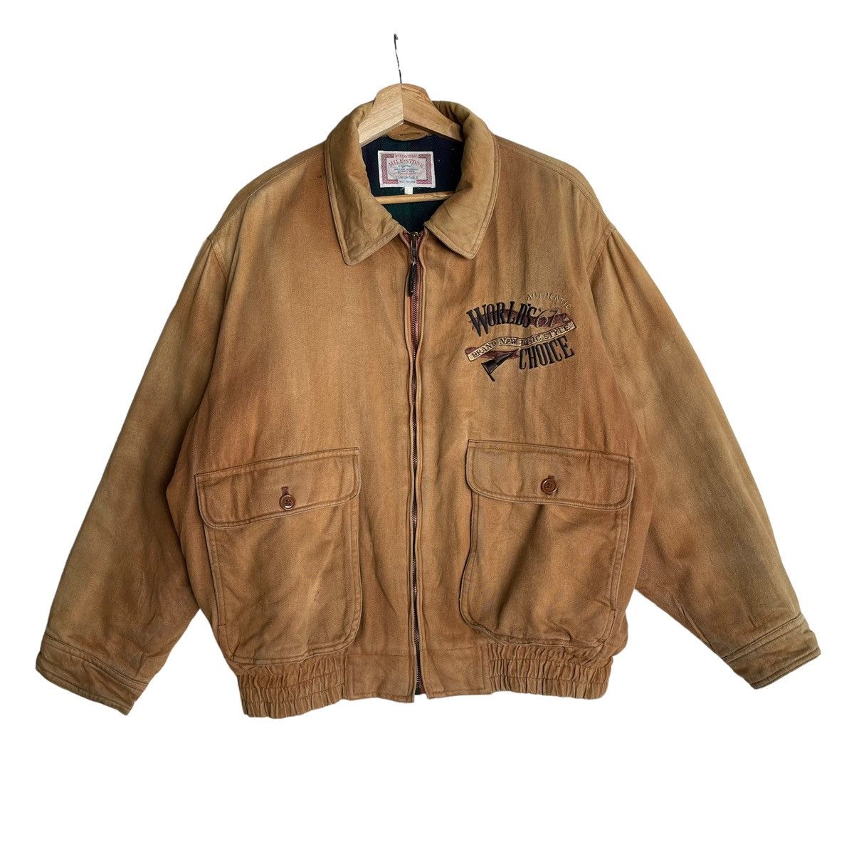 image of Vintage Authentic Club Member Sun Faded Nice Design in Faded Brown, Men's (Size Medium)