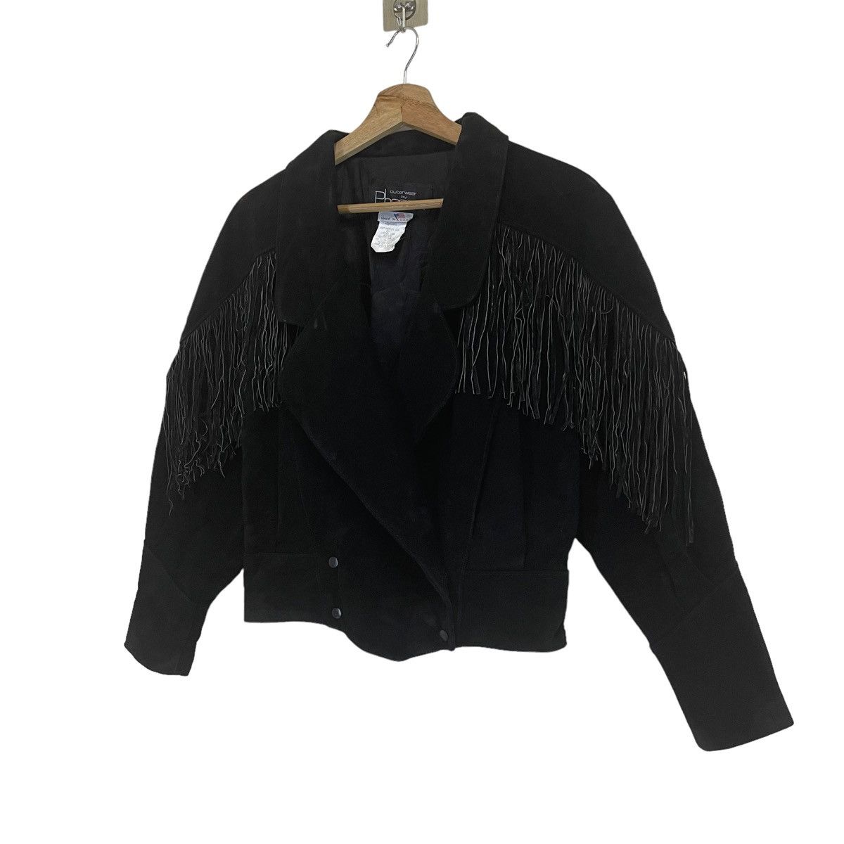 Other Vintage Outerwear by Phoenix Fringe Suede Leather Jacket Size US S / EU 44-46 / 1 - 3 Thumbnail