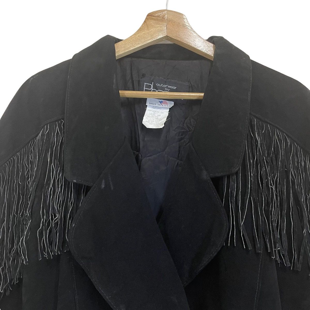 Other Vintage Outerwear by Phoenix Fringe Suede Leather Jacket Size US S / EU 44-46 / 1 - 6 Thumbnail