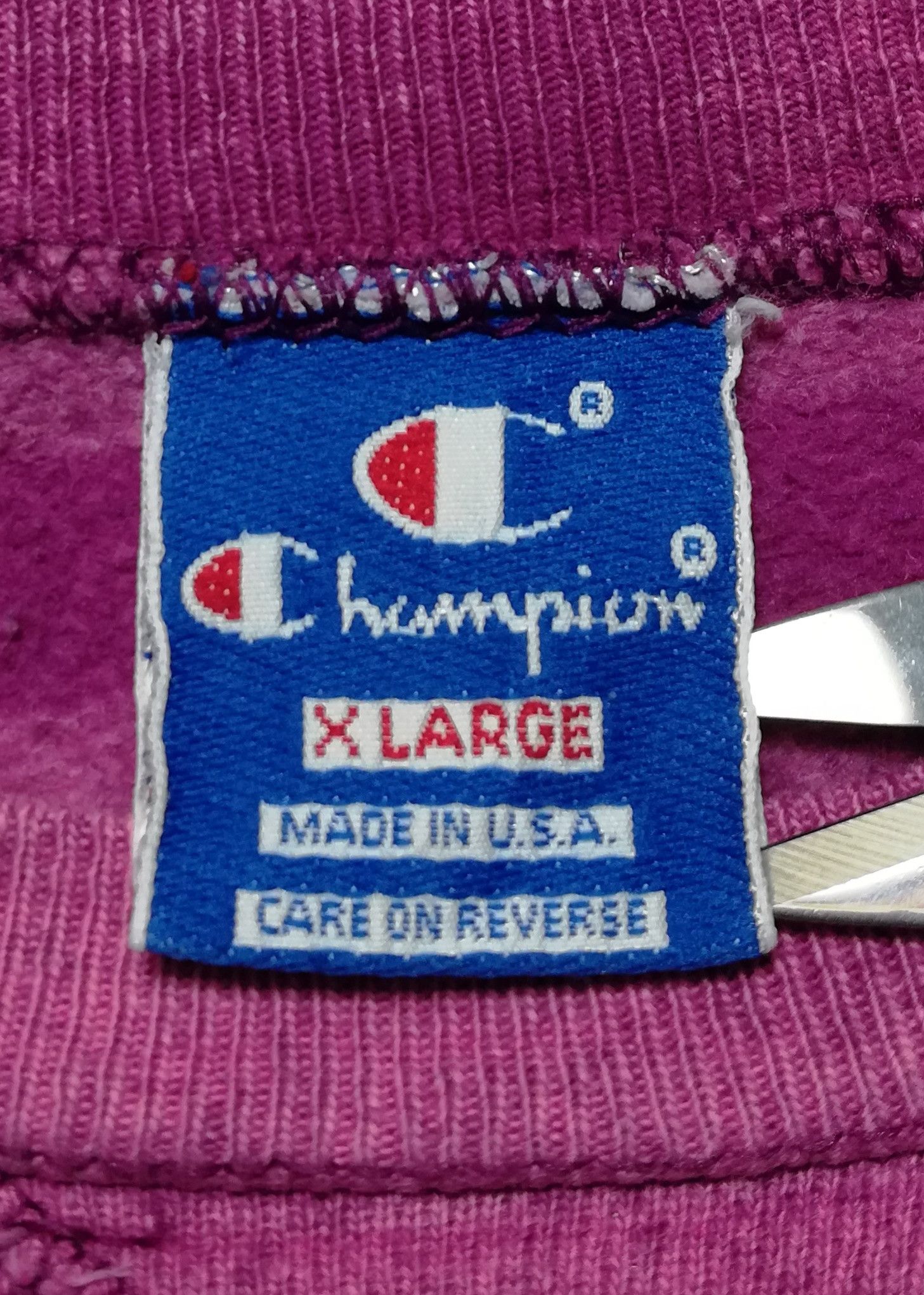 Champion × Vintage 🔥Channpion Big Logo Custom AcidWash Long Sleeve Shirt🔥 Size US XL / EU 56 / 4 - 7 Thumbnail