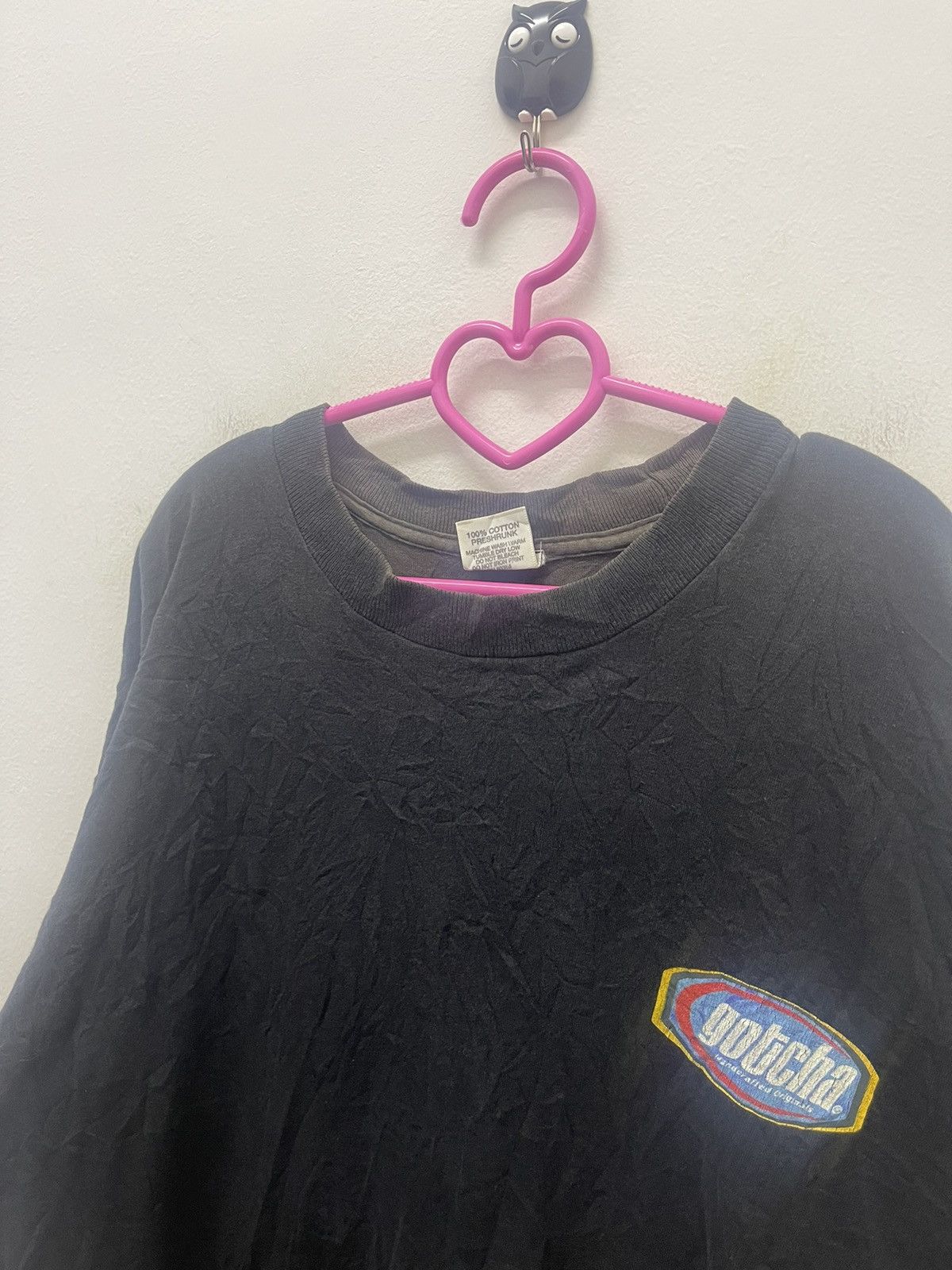 Gotcha Rare 90s Vintage GOTCHA Spell Out Big Logo Thrashed Tee Size US XL / EU 56 / 4 - 4 Thumbnail