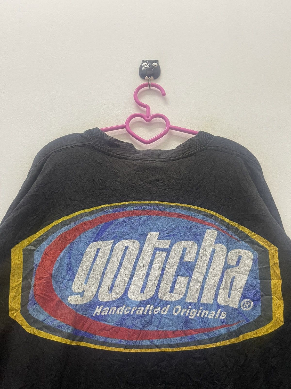 Gotcha Rare 90s Vintage GOTCHA Spell Out Big Logo Thrashed Tee Size US XL / EU 56 / 4 - 2 Thumbnail