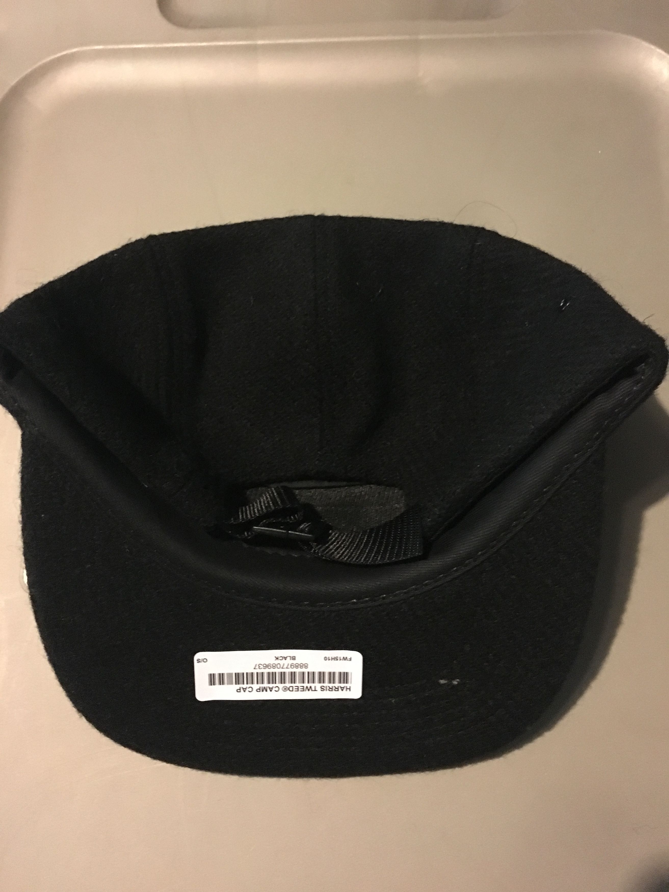 Supreme Supreme Harris Tweed Camp Cap FW15 Black Size ONE SIZE - 2 Thumbnail