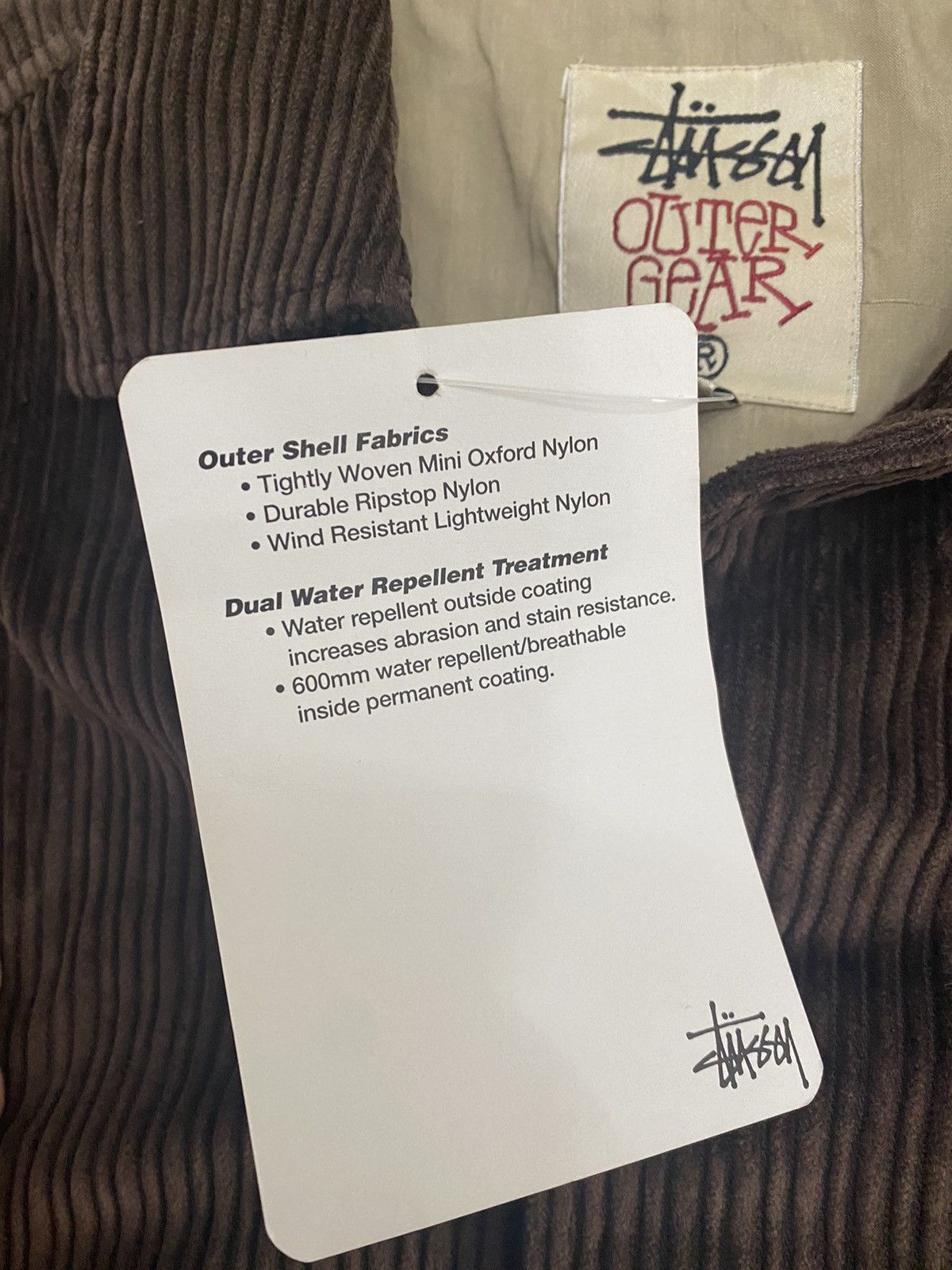 Stussy × Vintage Vintage stussy corduroy jacket outdoor vtg Rare supreme DS Size US L / EU 52-54 / 3 - 7 Thumbnail