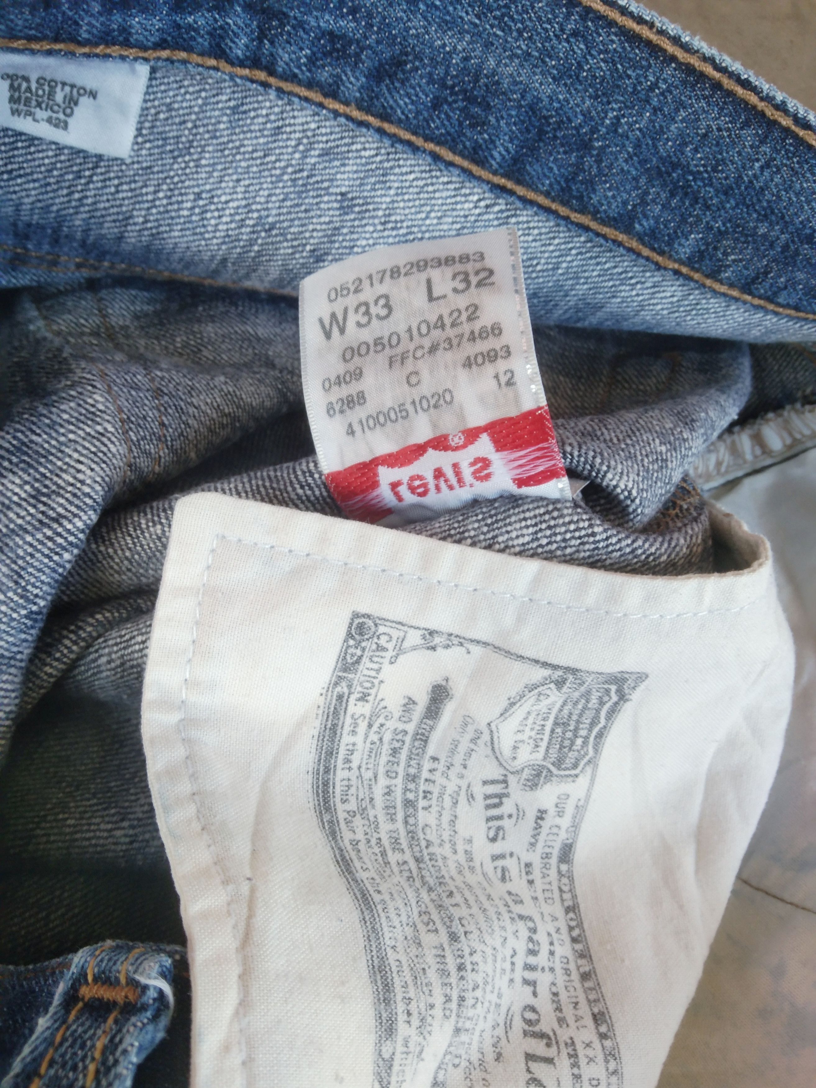 Levi's Vintage Levi's 501 Straight Leg Jeans 33x32 Size US 33 - 9 Thumbnail