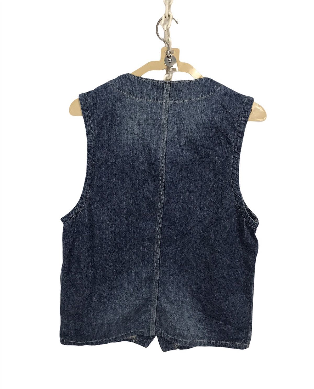 Big John × Japanese Brand Vintage denim craft button sleeveless by big John Size US S / EU 44-46 / 1 - 4 Thumbnail