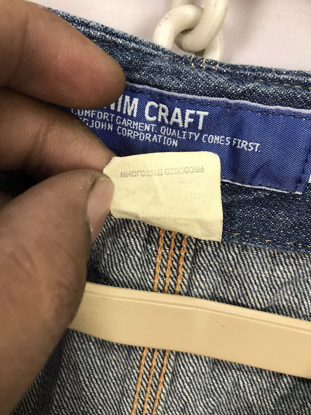 Big John × Japanese Brand Vintage denim craft button sleeveless by big John Size US S / EU 44-46 / 1 - 6 Thumbnail