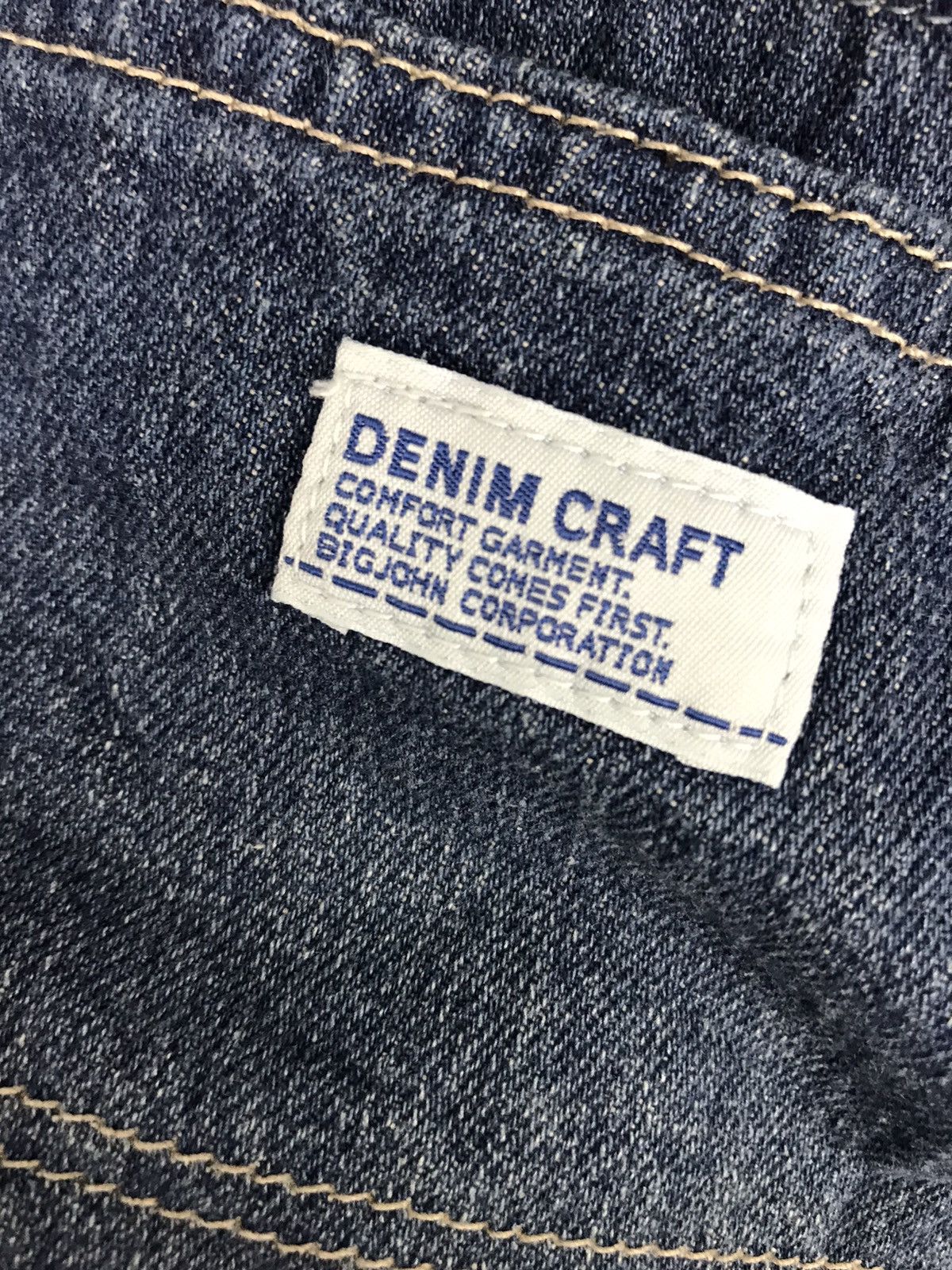 Big John × Japanese Brand Vintage denim craft button sleeveless by big John Size US S / EU 44-46 / 1 - 7 Thumbnail
