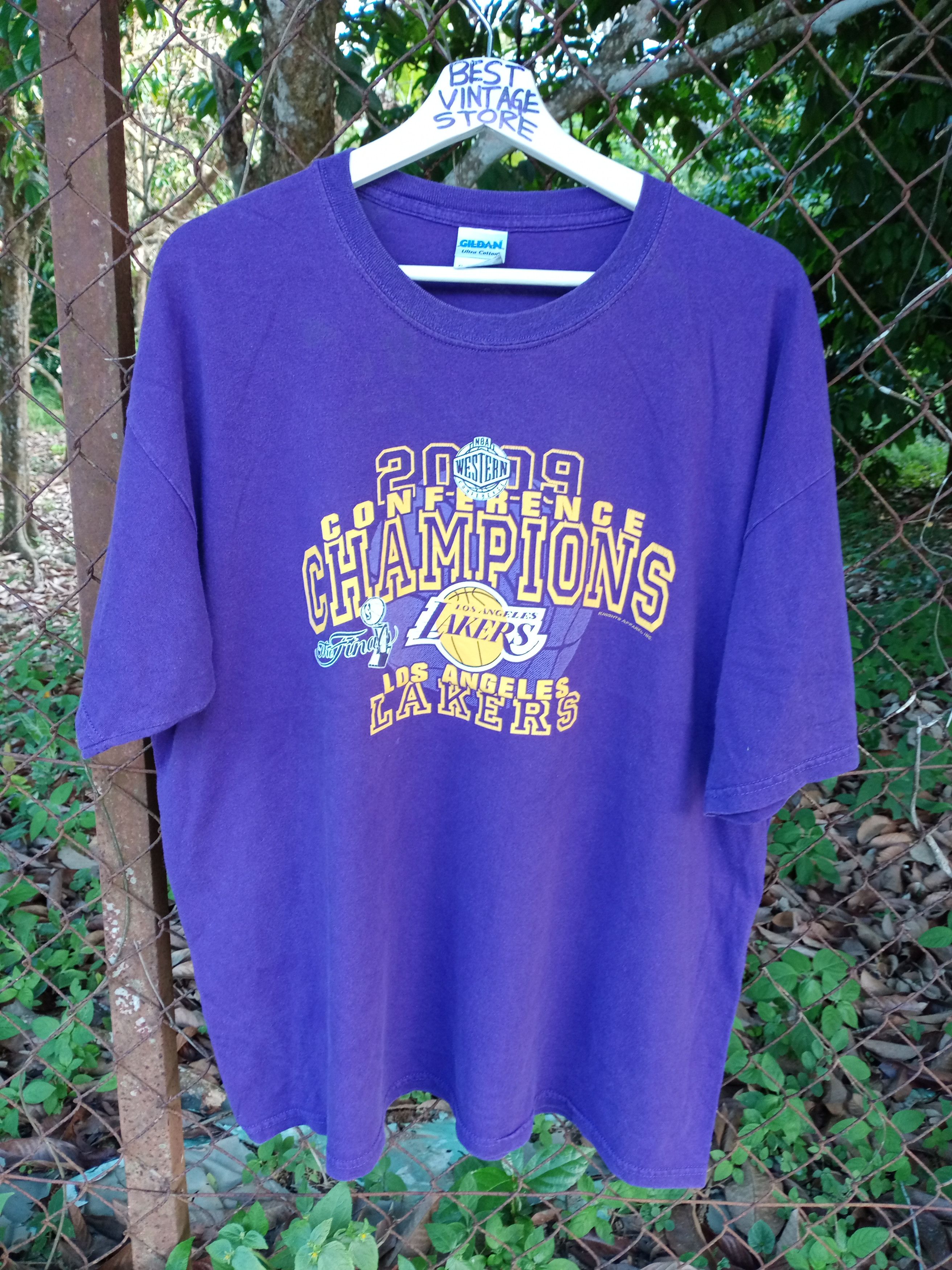 NBA L.A Lakers 2009 Final NBA ConferenceChampion t-shirt Size US XL / EU 56 / 4 - 2 Thumbnail