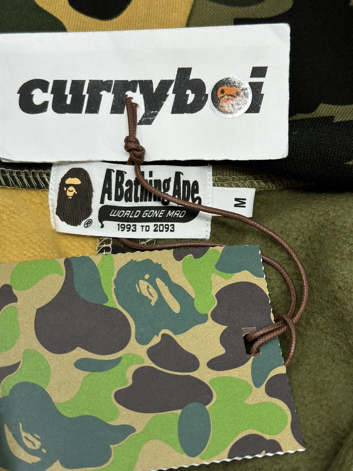 Bape BAPE 1st Camo Half Shark Full Zip Hoodie Green/Yellow Size US M / EU 48-50 / 2 - 6 Thumbnail