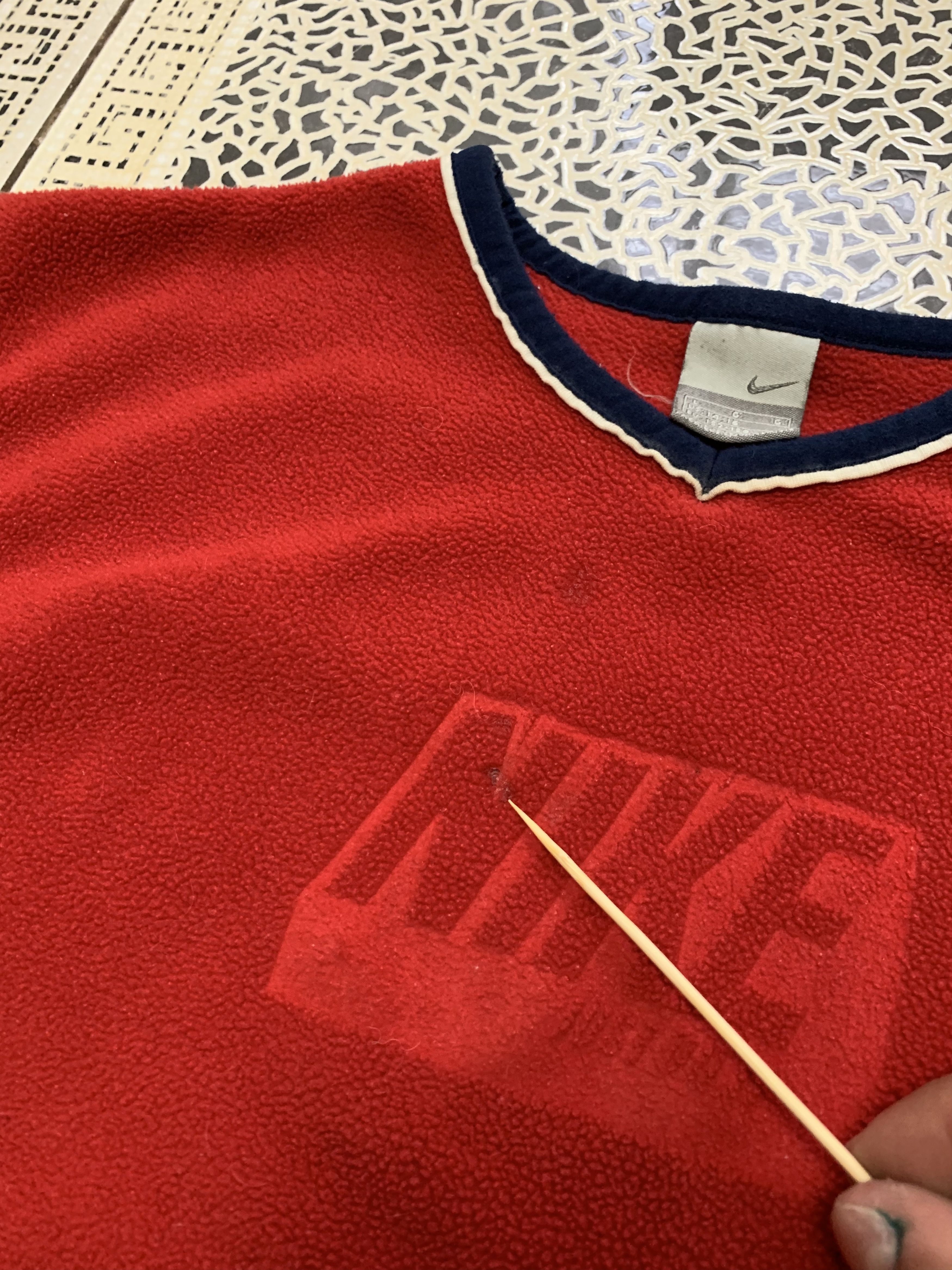 Nike × Vintage Nike vintage fleece sweatershirt Size US S / EU 44-46 / 1 - 5 Thumbnail