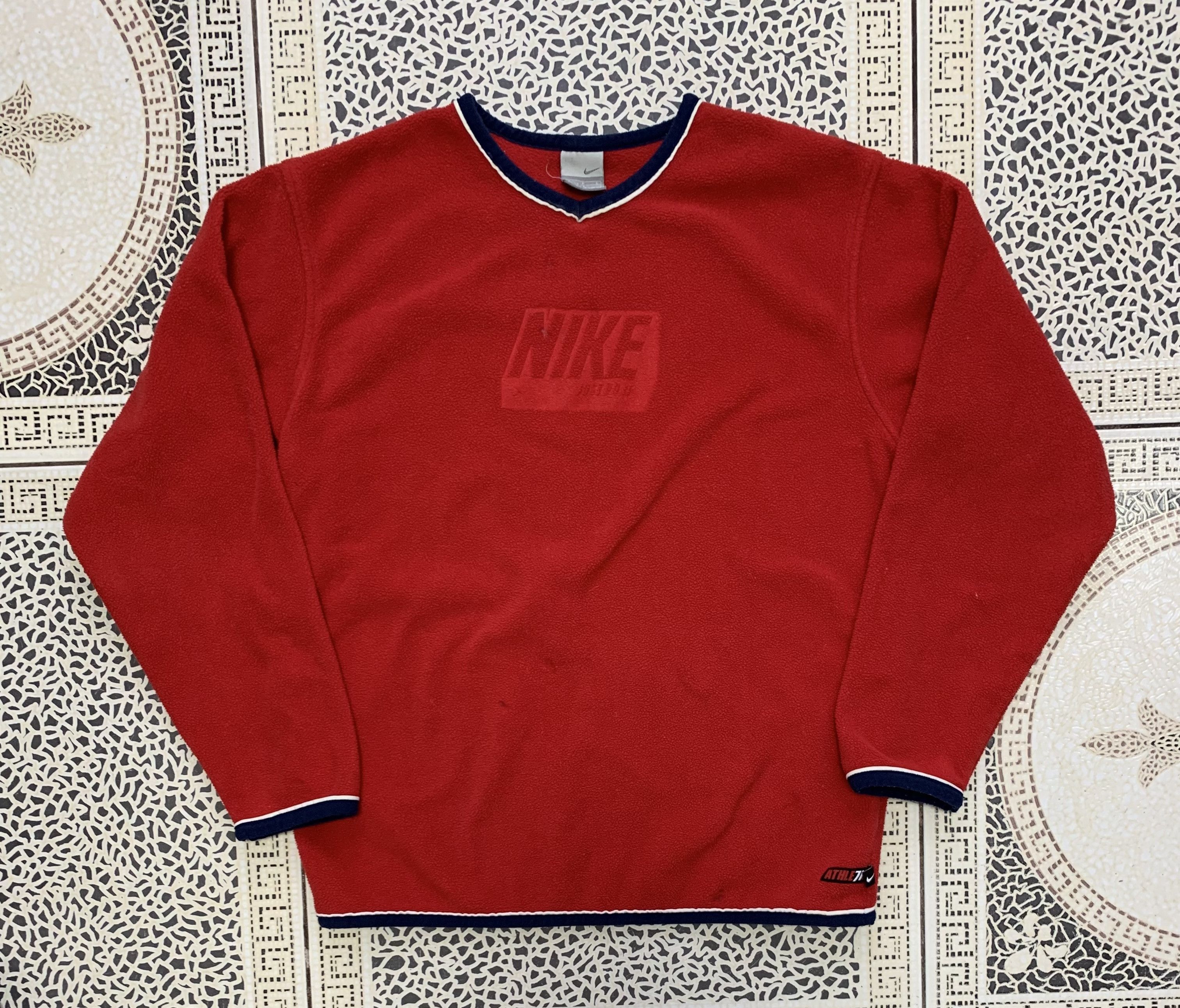 Nike × Vintage Nike vintage fleece sweatershirt Size US S / EU 44-46 / 1 - 1 Thumbnail
