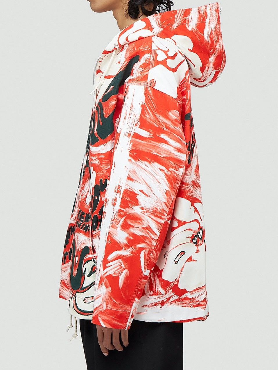 Marni Marni print red denim zip hoodie Size US M / EU 48-50 / 2 - 9 Thumbnail