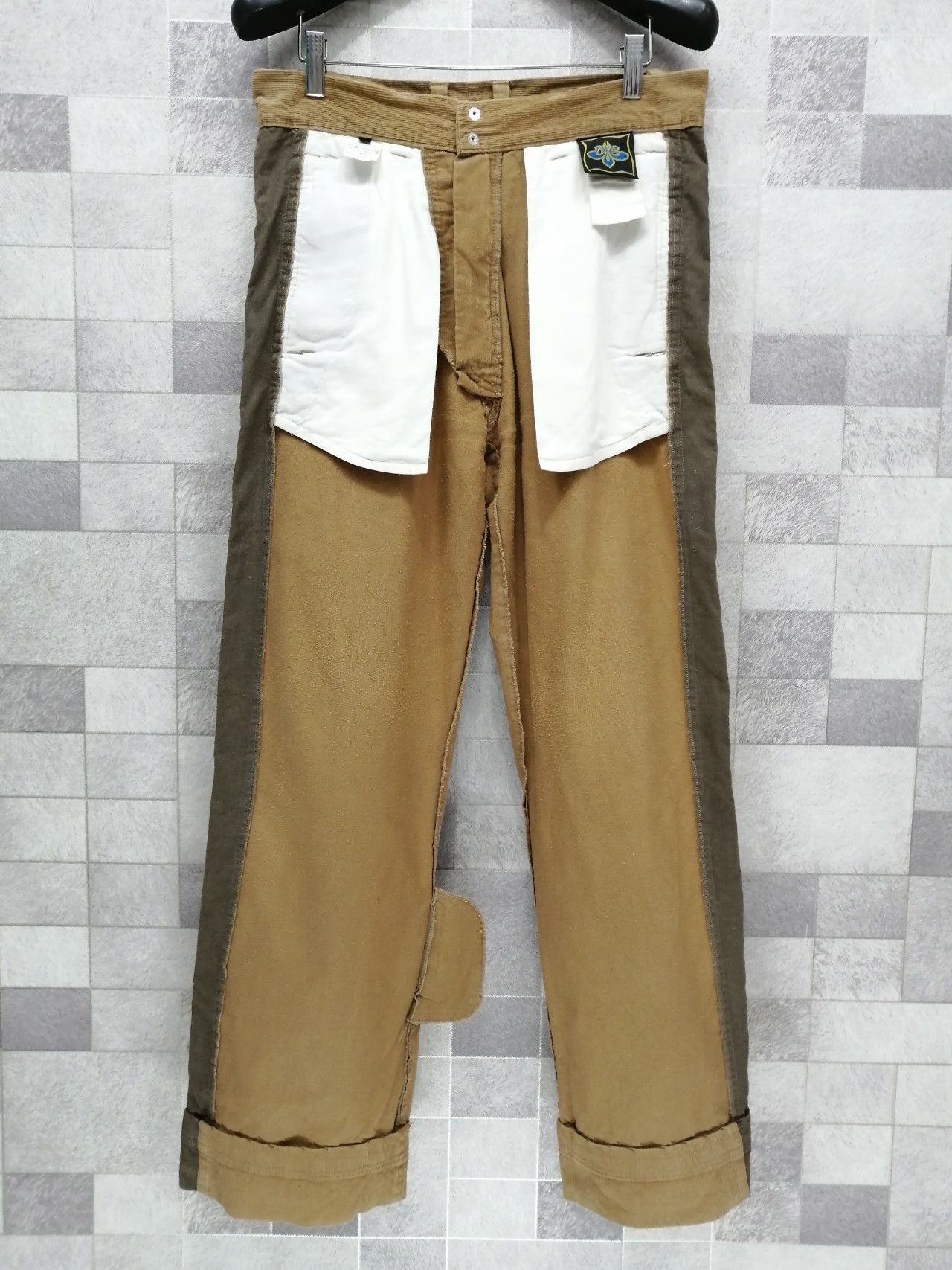 Japanese Brand DUB FACTORY Japan Side Stripes Corduroy Trouser Pant Size US 31 - 10 Thumbnail