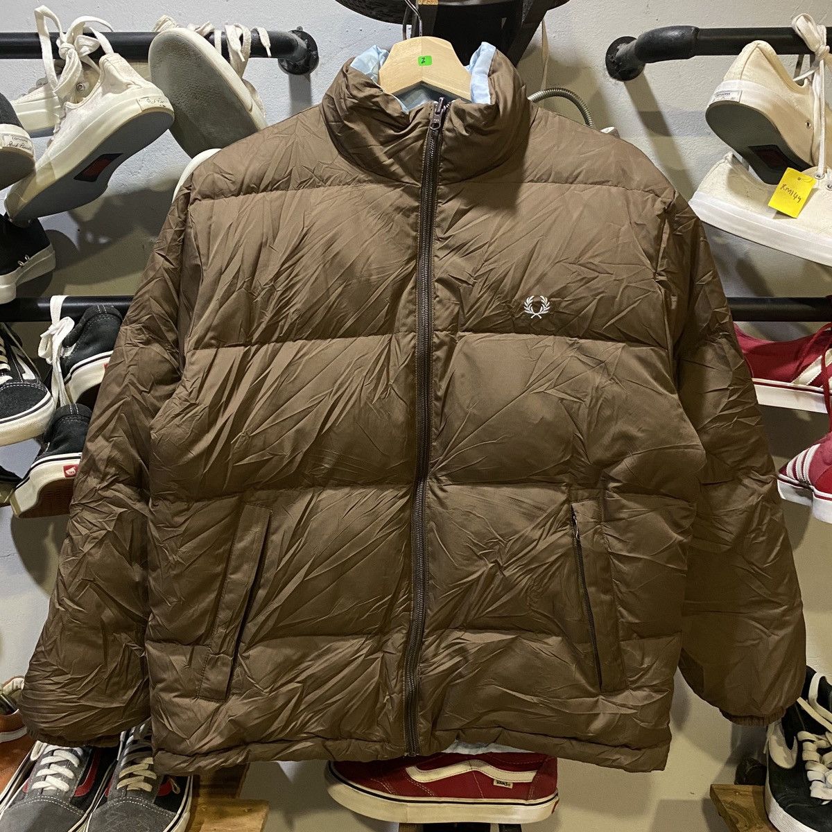 Fred Perry × Vintage VINTAGE‼️Fred Perry Basic Logo Embroided Reversible Puffer Size US S / EU 44-46 / 1 - 1 Thumbnail