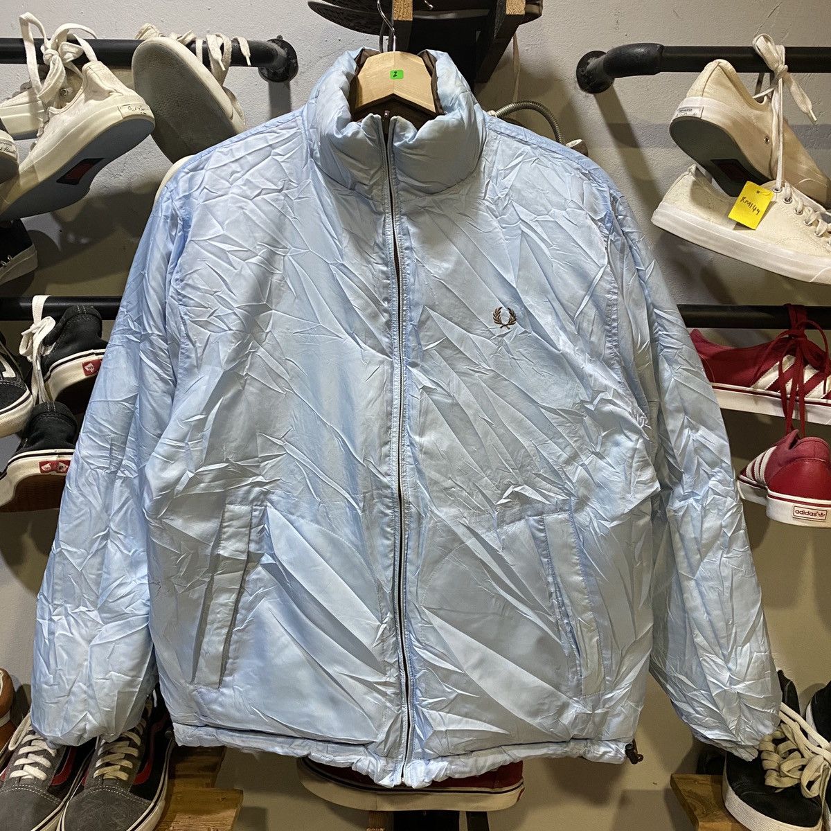 Fred Perry × Vintage VINTAGE‼️Fred Perry Basic Logo Embroided Reversible Puffer Size US S / EU 44-46 / 1 - 2 Thumbnail