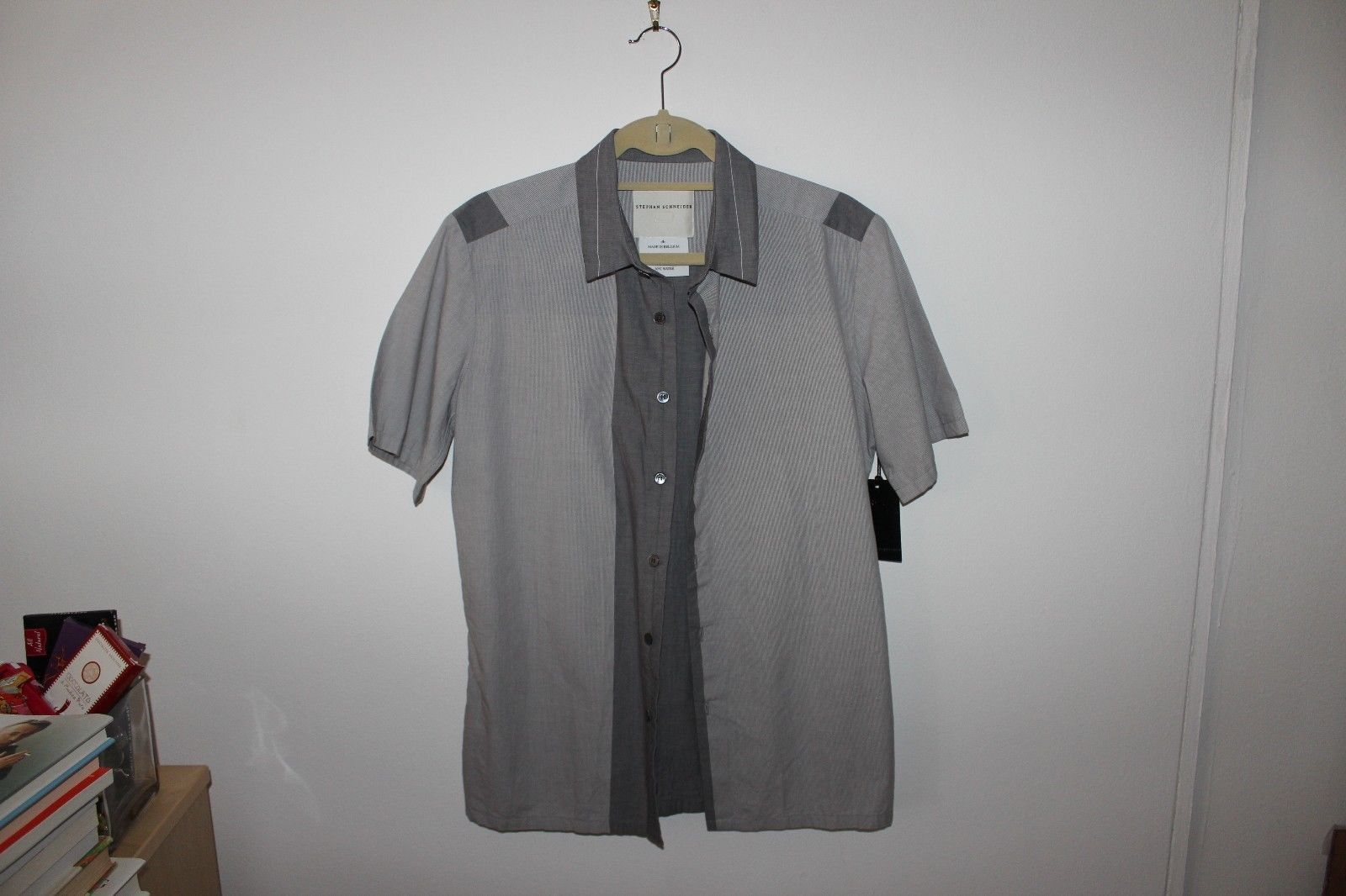 Stephan Schneider Stephan Schneider Color Blocked Short Sleeve Button Down Size IV SS13 Small New Size US S / EU 44-46 / 1 - 1 Thumbnail