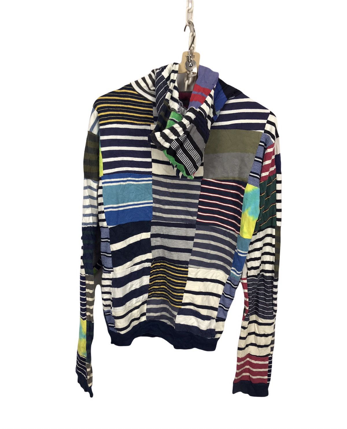 Japanese Brand 🔥RARE🔥Unbrand hoodie zipper patchwork multicolor Size US S / EU 44-46 / 1 - 2 Thumbnail