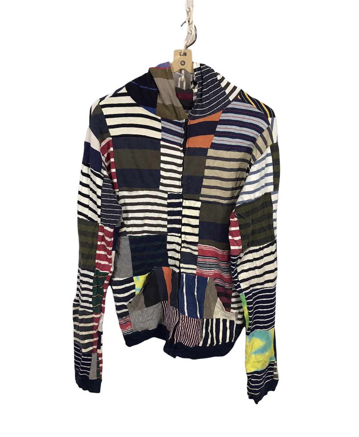 Japanese Brand 🔥RARE🔥Unbrand hoodie zipper patchwork multicolor Size US S / EU 44-46 / 1 - 1 Thumbnail
