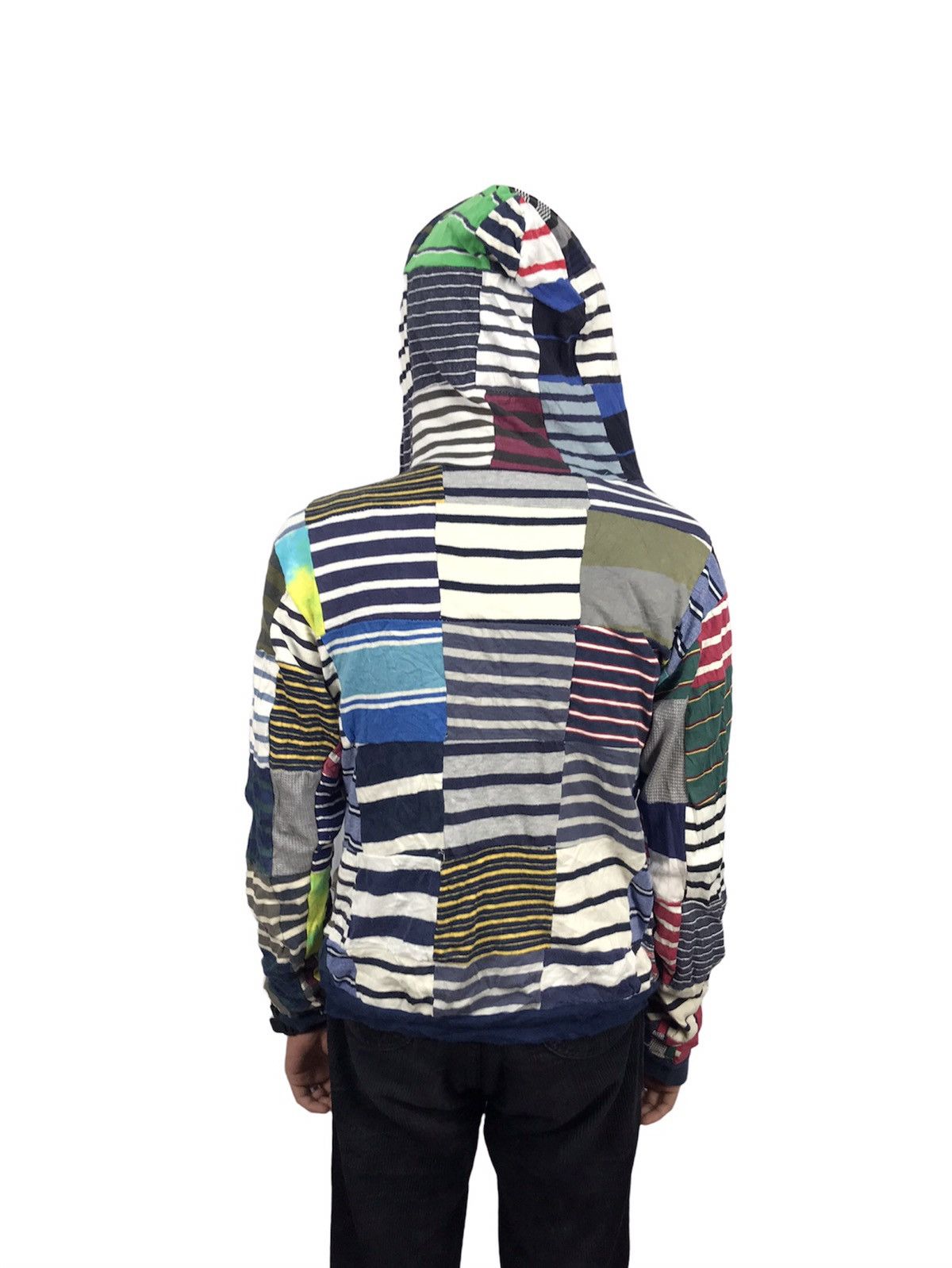 Japanese Brand 🔥RARE🔥Unbrand hoodie zipper patchwork multicolor Size US S / EU 44-46 / 1 - 5 Thumbnail