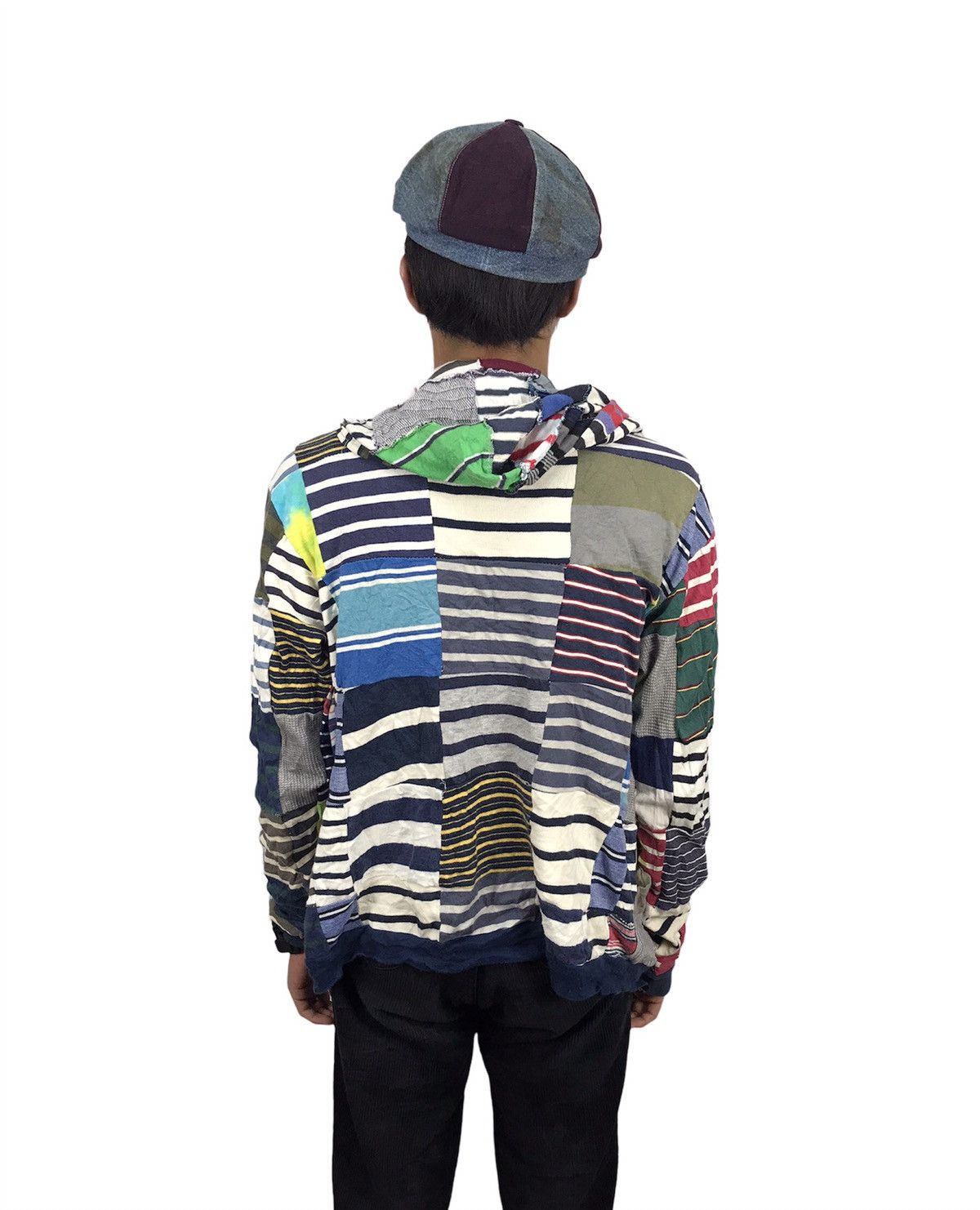 Japanese Brand 🔥RARE🔥Unbrand hoodie zipper patchwork multicolor Size US S / EU 44-46 / 1 - 4 Thumbnail