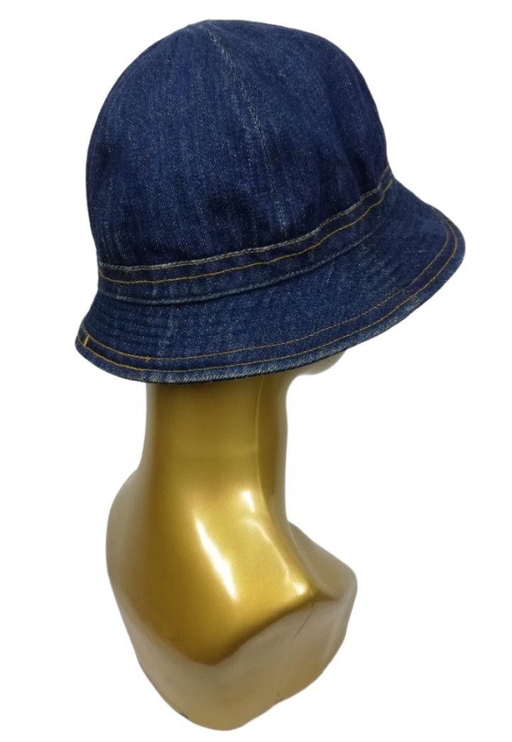 Indigo × Japanese Brand × Vintage 🔥Butterfly 🦋 Denim Button 2 Name West Cal.45 Bucket Hat🔥 Size ONE SIZE - 5 Thumbnail