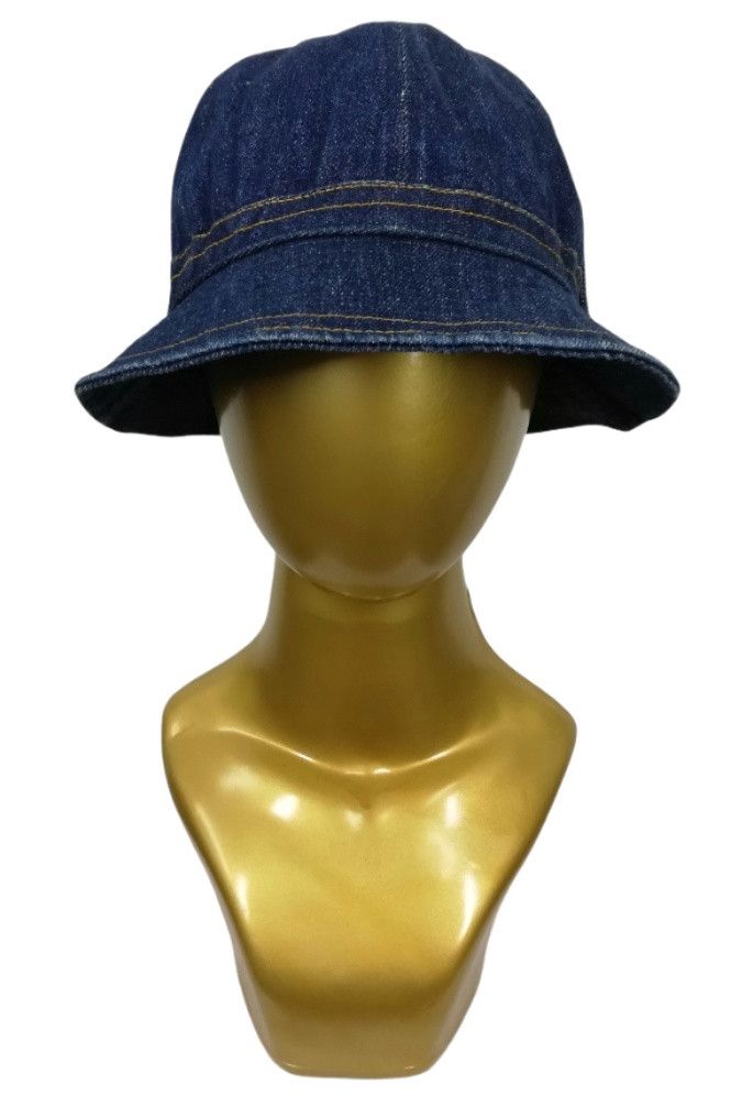 Indigo × Japanese Brand × Vintage 🔥Butterfly 🦋 Denim Button 2 Name West Cal.45 Bucket Hat🔥 Size ONE SIZE - 8 Thumbnail