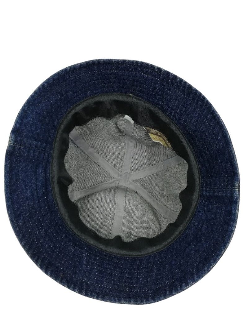 Indigo × Japanese Brand × Vintage 🔥Butterfly 🦋 Denim Button 2 Name West Cal.45 Bucket Hat🔥 Size ONE SIZE - 12 Thumbnail