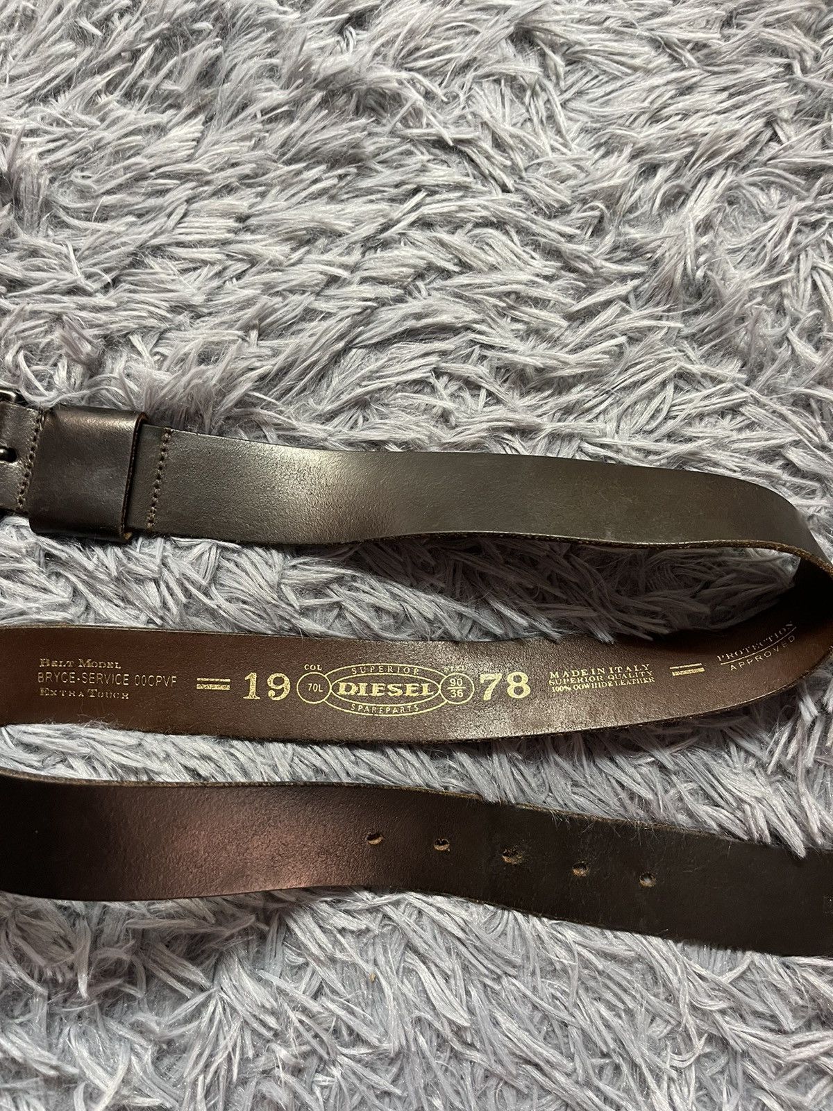 Cowboy Equipment × Diesel × Vintage Diesel vintage 00s western leather belt 108cm Size 34 - 4 Thumbnail