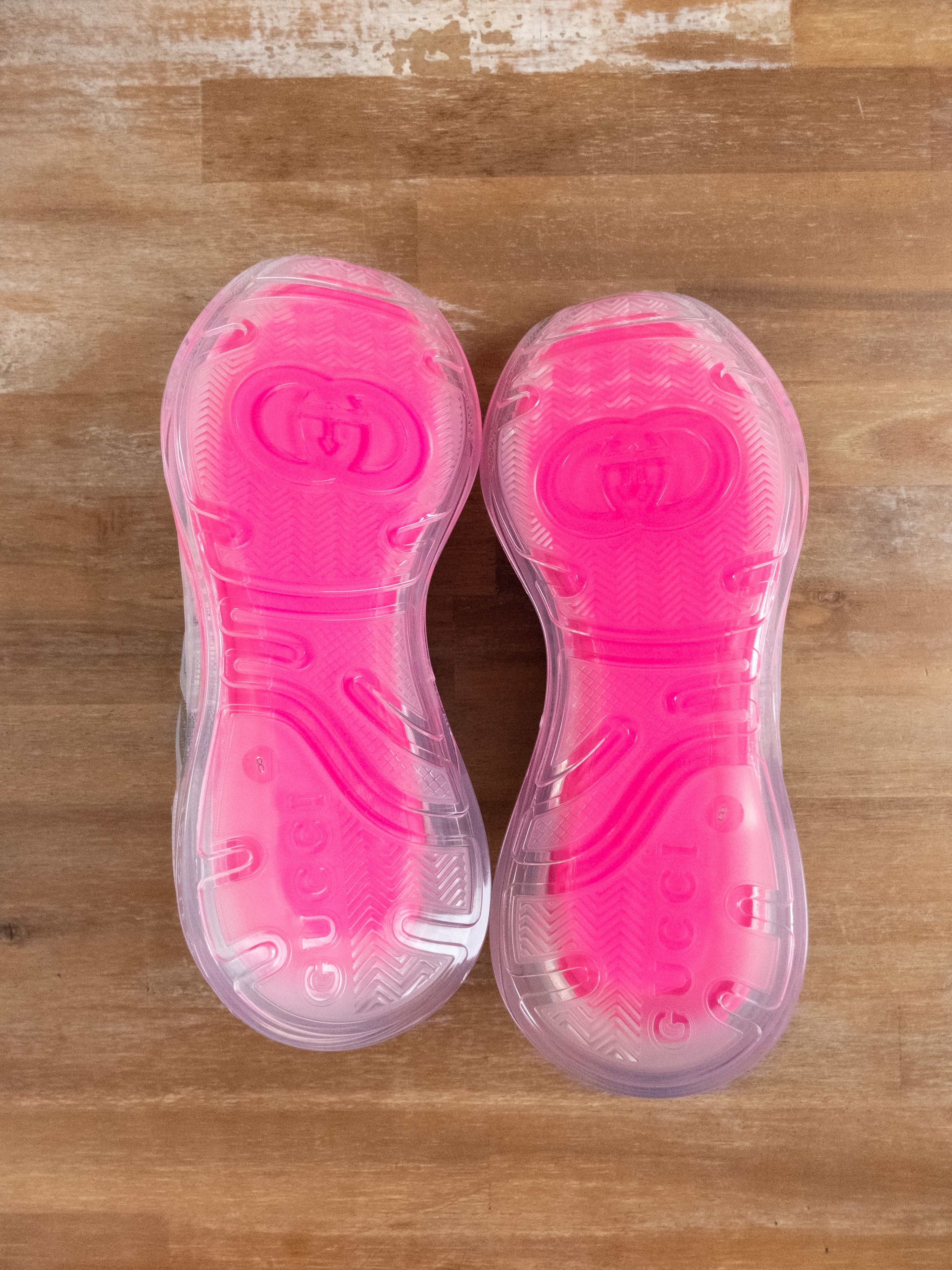 Gucci GUCCI Ultrapace R grey pink sneakers - 8.5 US / 8 UK / 42 Size US 8.5 / EU 41-42 - 8 Thumbnail
