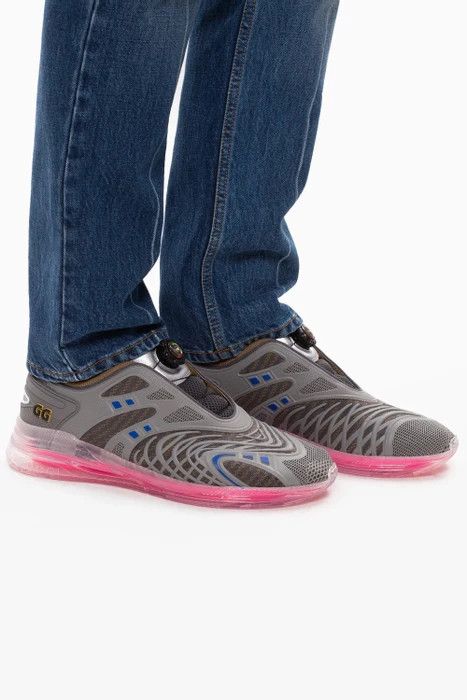 Gucci GUCCI Ultrapace R grey pink sneakers - 9.5 US / 9 UK / 43 Size US 9.5 / EU 42-43 - 2 Thumbnail
