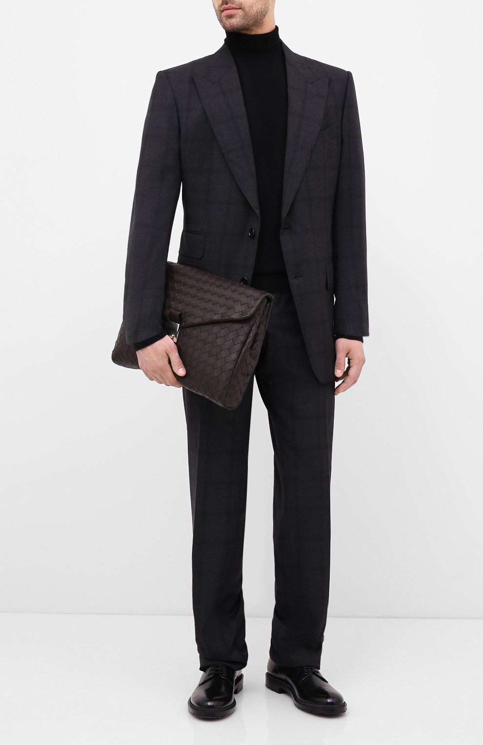 Bottega Veneta BOTTEGA VENETA brown intrecciato leather document case bag Size ONE SIZE - 3 Thumbnail