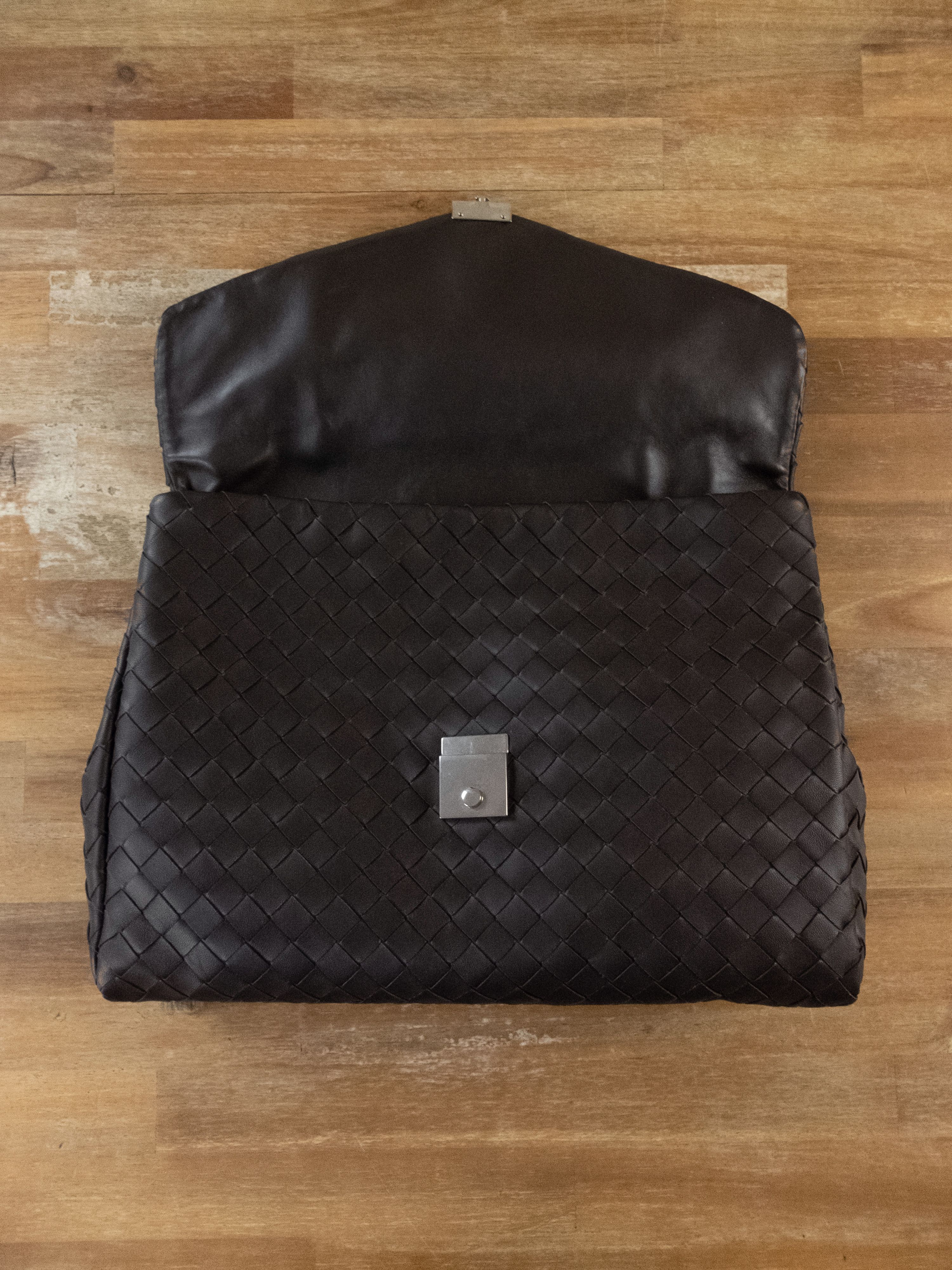 Bottega Veneta BOTTEGA VENETA brown intrecciato leather document case bag Size ONE SIZE - 7 Thumbnail