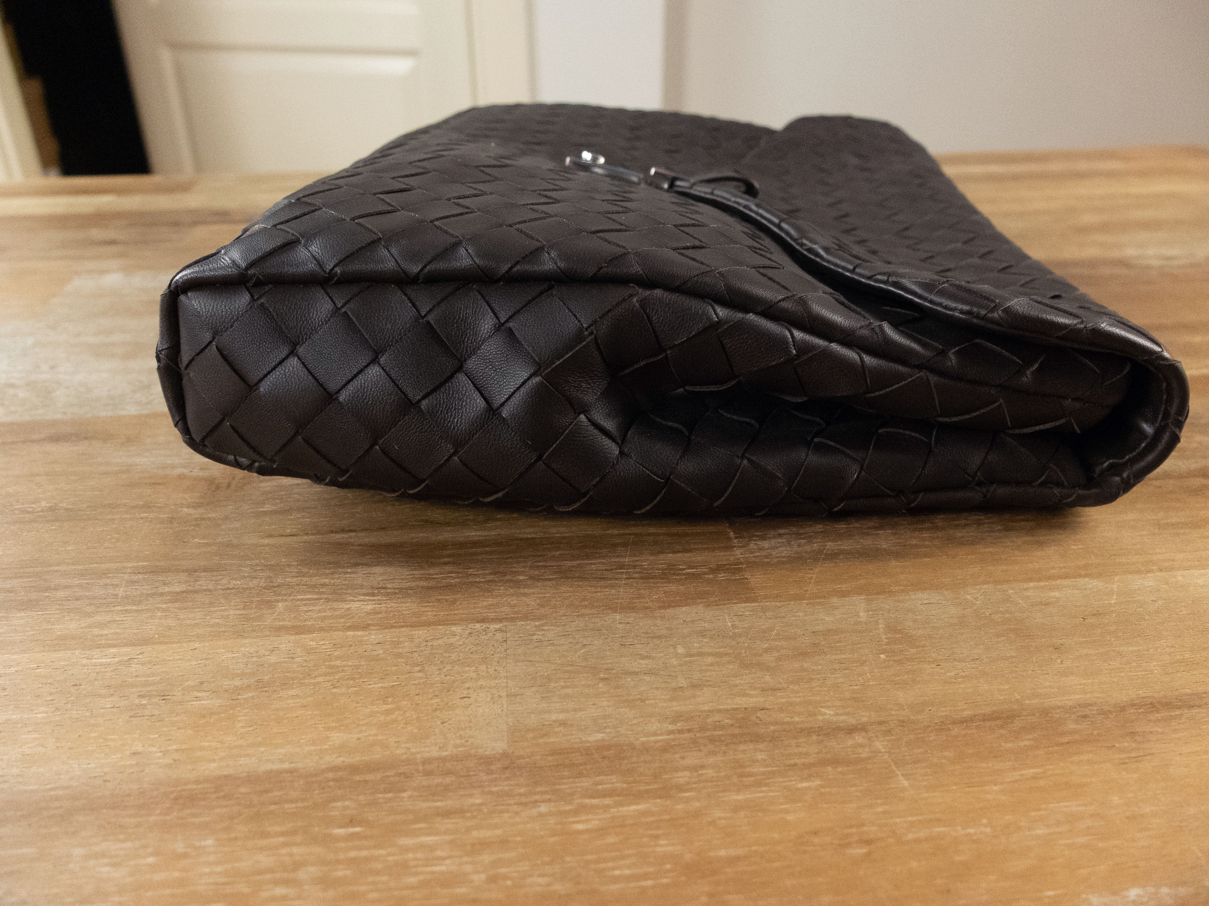 Bottega Veneta BOTTEGA VENETA brown intrecciato leather document case bag Size ONE SIZE - 5 Thumbnail
