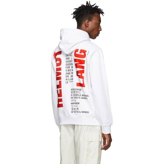 Helmut lang cheap hoodie white