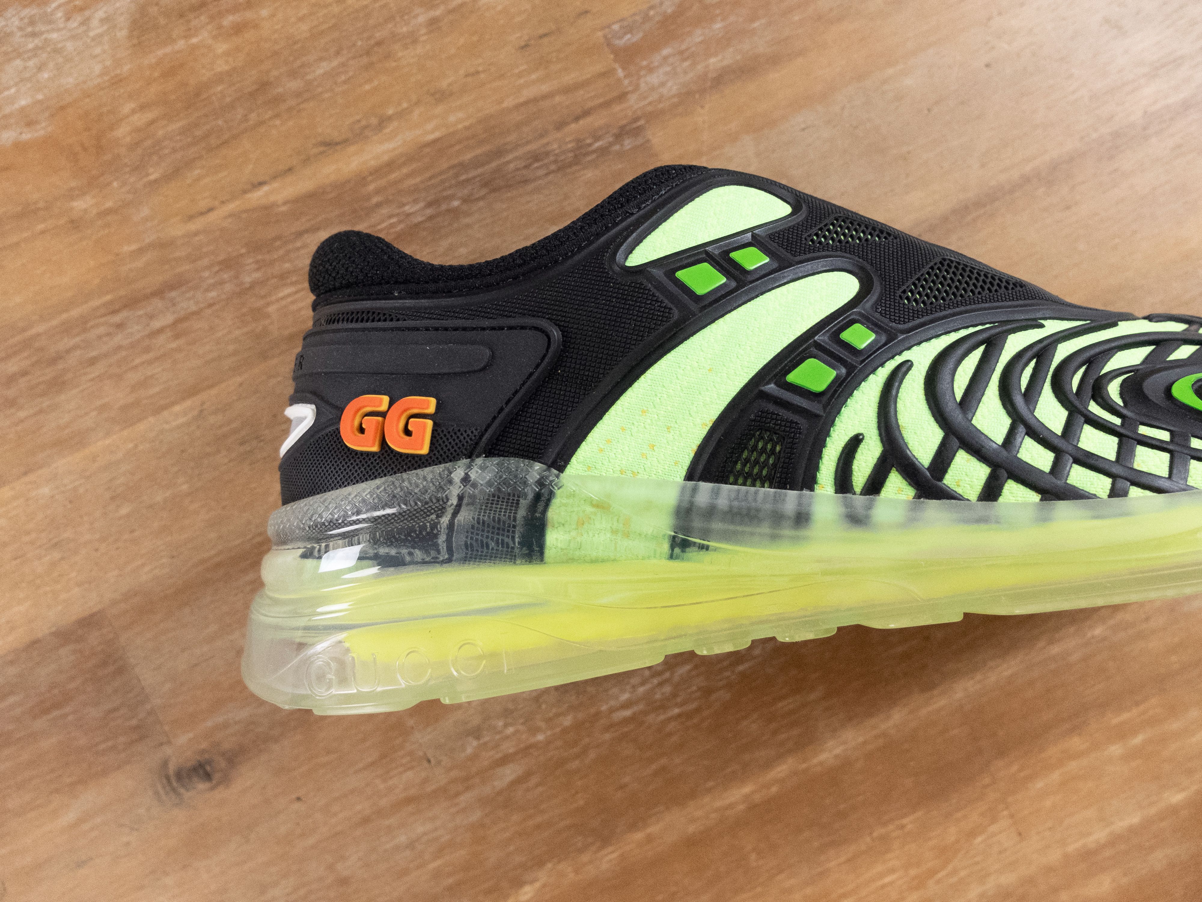 Gucci GUCCI Ultrapace R black green sneakers 7.5 US / 7 UK / 41 Size US 7.5 / EU 40-41 - 6 Thumbnail