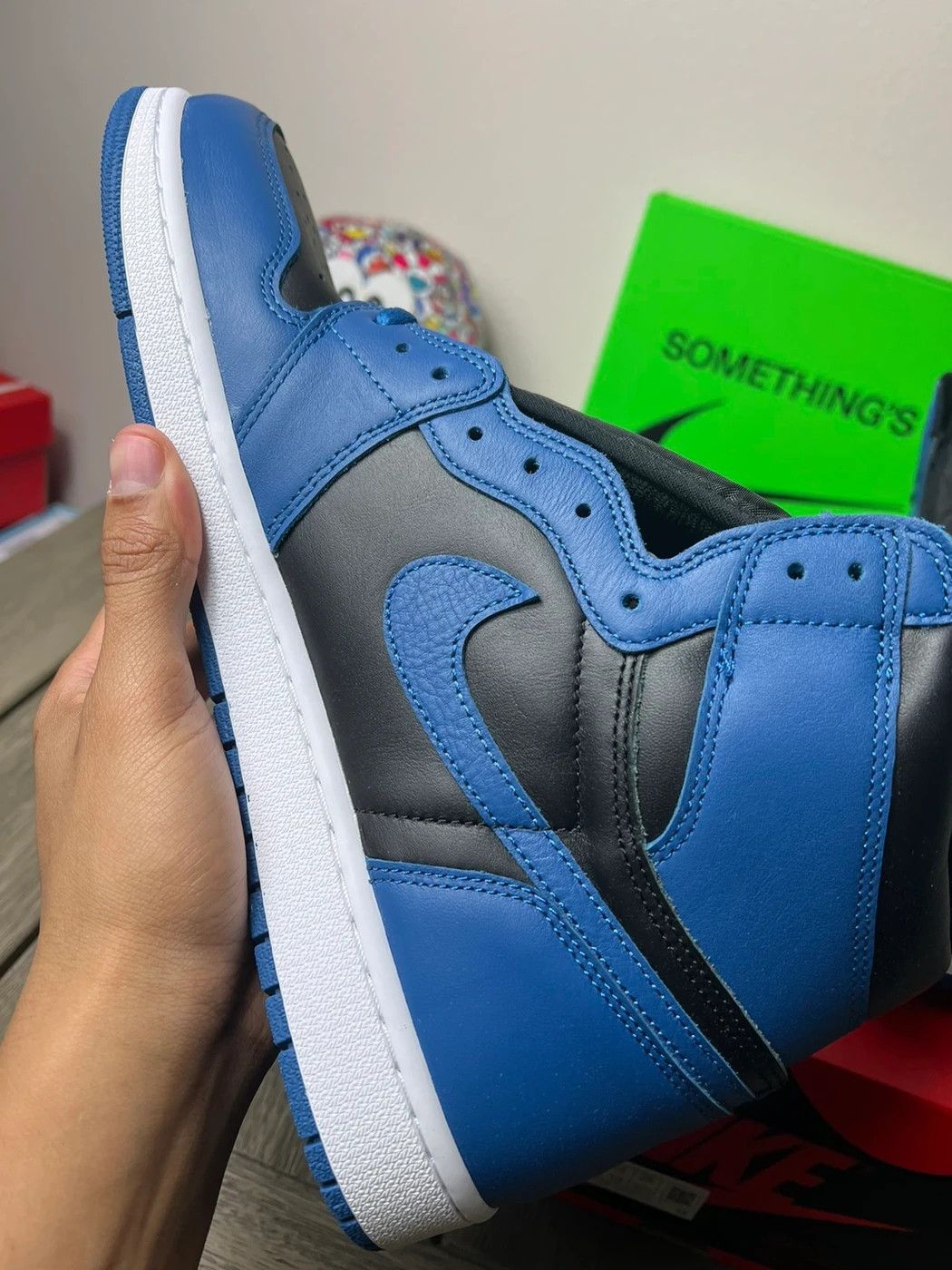 Jordan Brand Nike Air Jordan 1 Retro High OG “Blue Marina” Size US 11.5 / EU 44-45 - 4 Thumbnail
