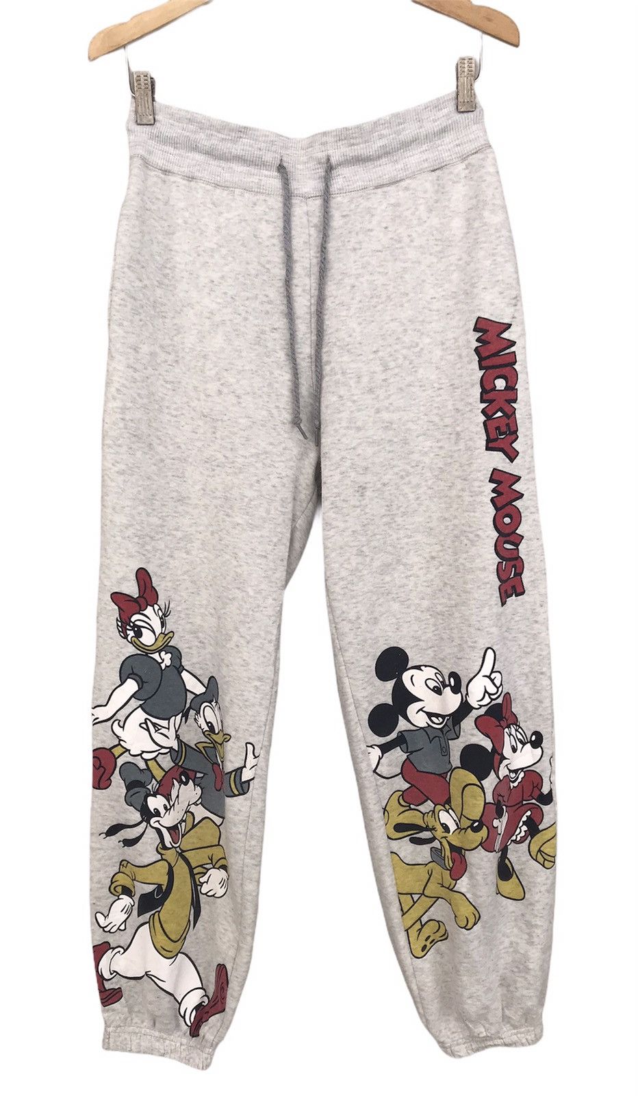 Image of Disney x Mickey Mouse Vintage Mickey Mouse Sweatpants/jogger in Grey, Men's (Size 30)