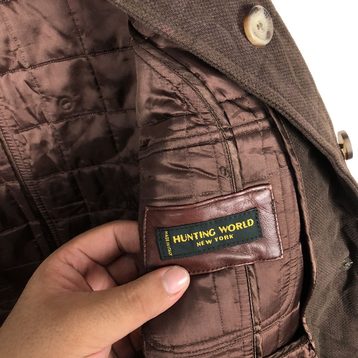 Other HUNTING WORLD NEW YORK QUILTED CHORE JACKET MADE IN ITALY Size US S / EU 44-46 / 1 - 9 Thumbnail