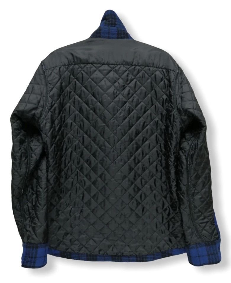 Japanese Brand 💥RARE Y2K Blue Tartan Light Padded Quilted Fleece Shirt Size US S / EU 44-46 / 1 - 6 Thumbnail