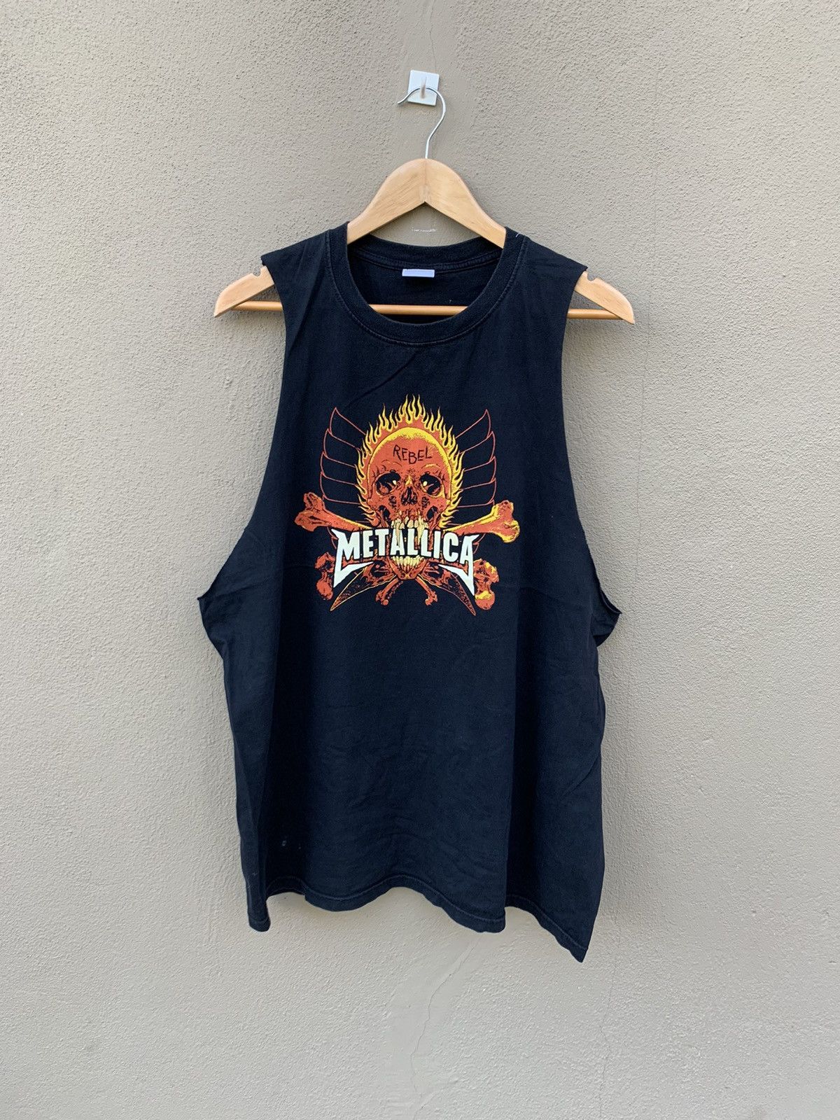 Band Tees Vintage Metallica Rebel Pushead Sleveless Tshirt tank top Size US XL / EU 56 / 4 - 1 Thumbnail
