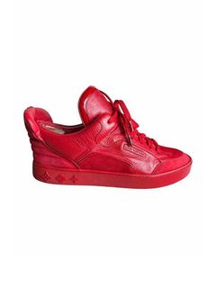 Louis Vuitton X Kanye West Laced Sneakers - Red on Garmentory