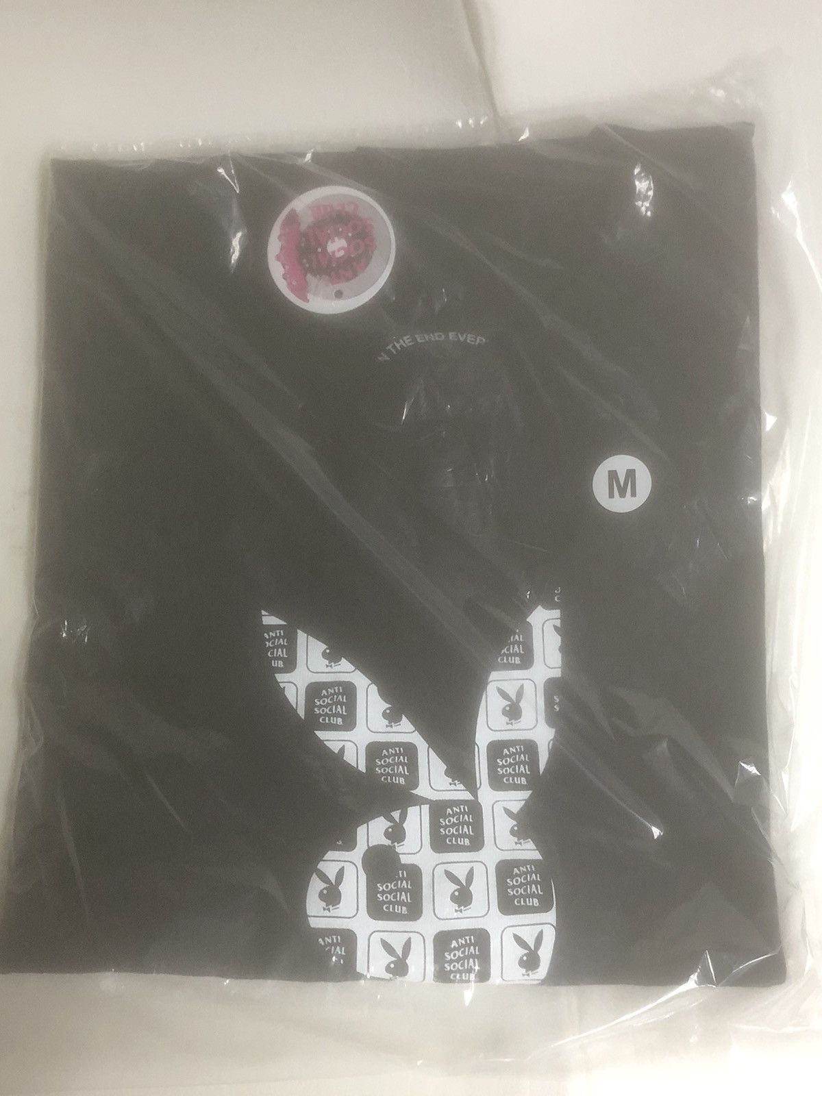Anti Social Social Club × Playboy DS SS22 White Playboy x ASSC Checkered Black Tee BAPE KITH Size US M / EU 48-50 / 2 - 2 Thumbnail
