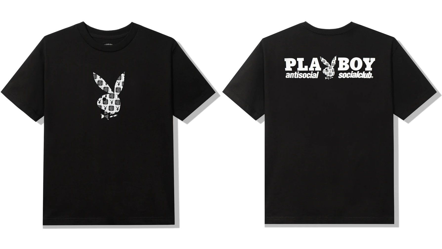 Anti Social Social Club × Playboy DS SS22 White Playboy x ASSC Checkered Black Tee BAPE KITH Size US M / EU 48-50 / 2 - 6 Thumbnail