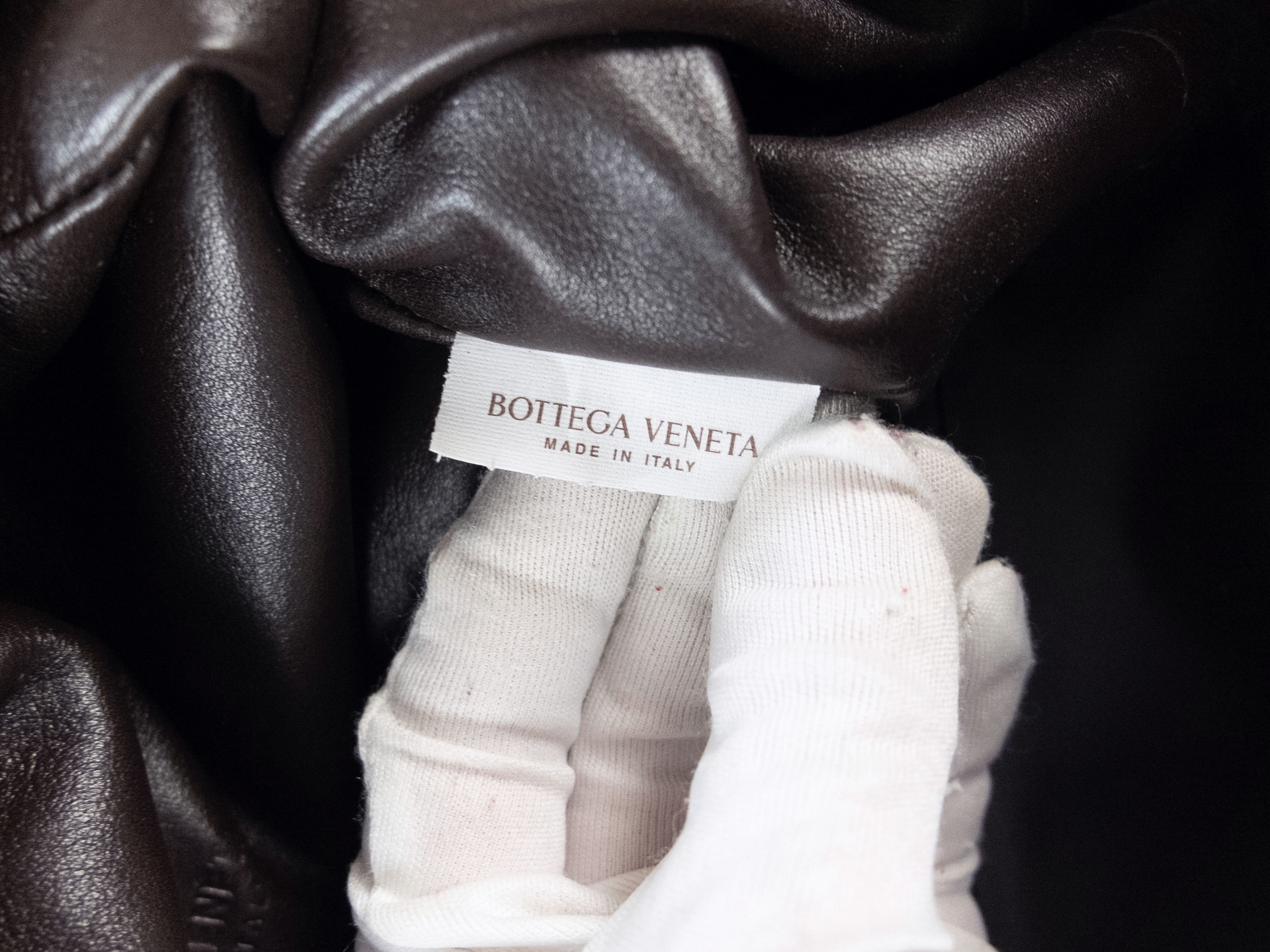 Bottega Veneta $2790 BOTTEGA VENETA dark brown leather Pouch clutch bag Size ONE SIZE - 8 Thumbnail