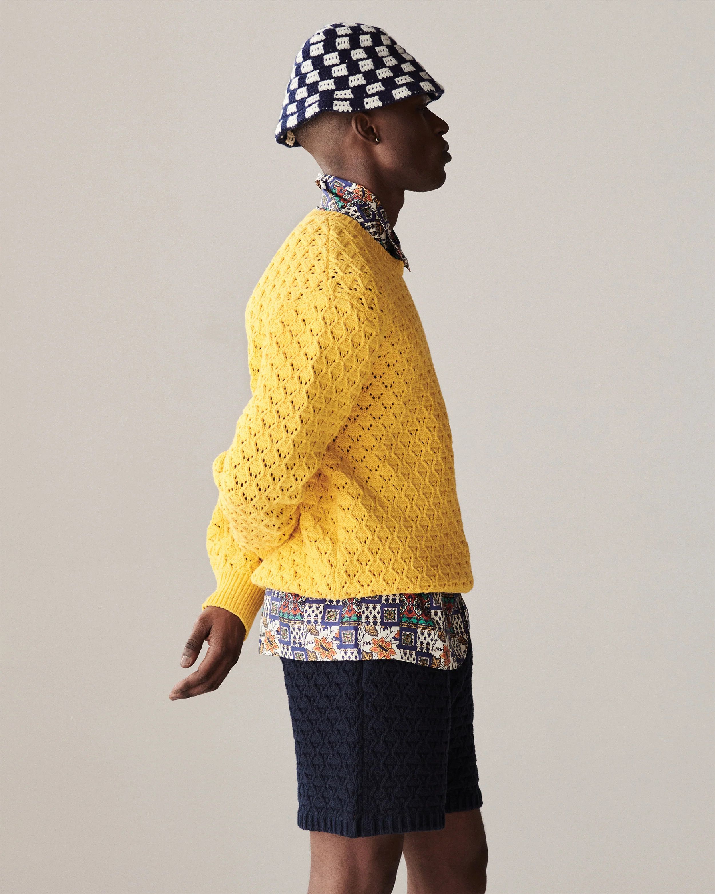 Aime Leon Dore Eyelet Knit Crewneck Sweater Size US L / EU 52-54 / 3 - 4 Thumbnail
