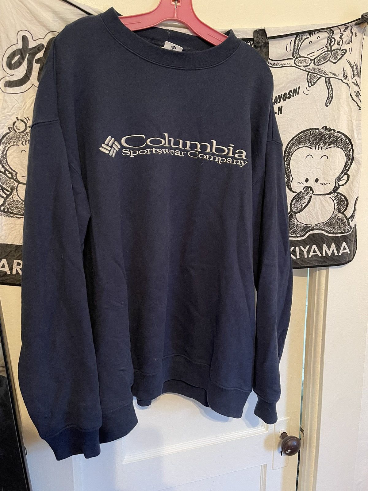 Columbia × Vintage Vintage 90s Oversized Columbia Logo Crewneck Size US XXL / EU 58 / 5 - 1 Thumbnail