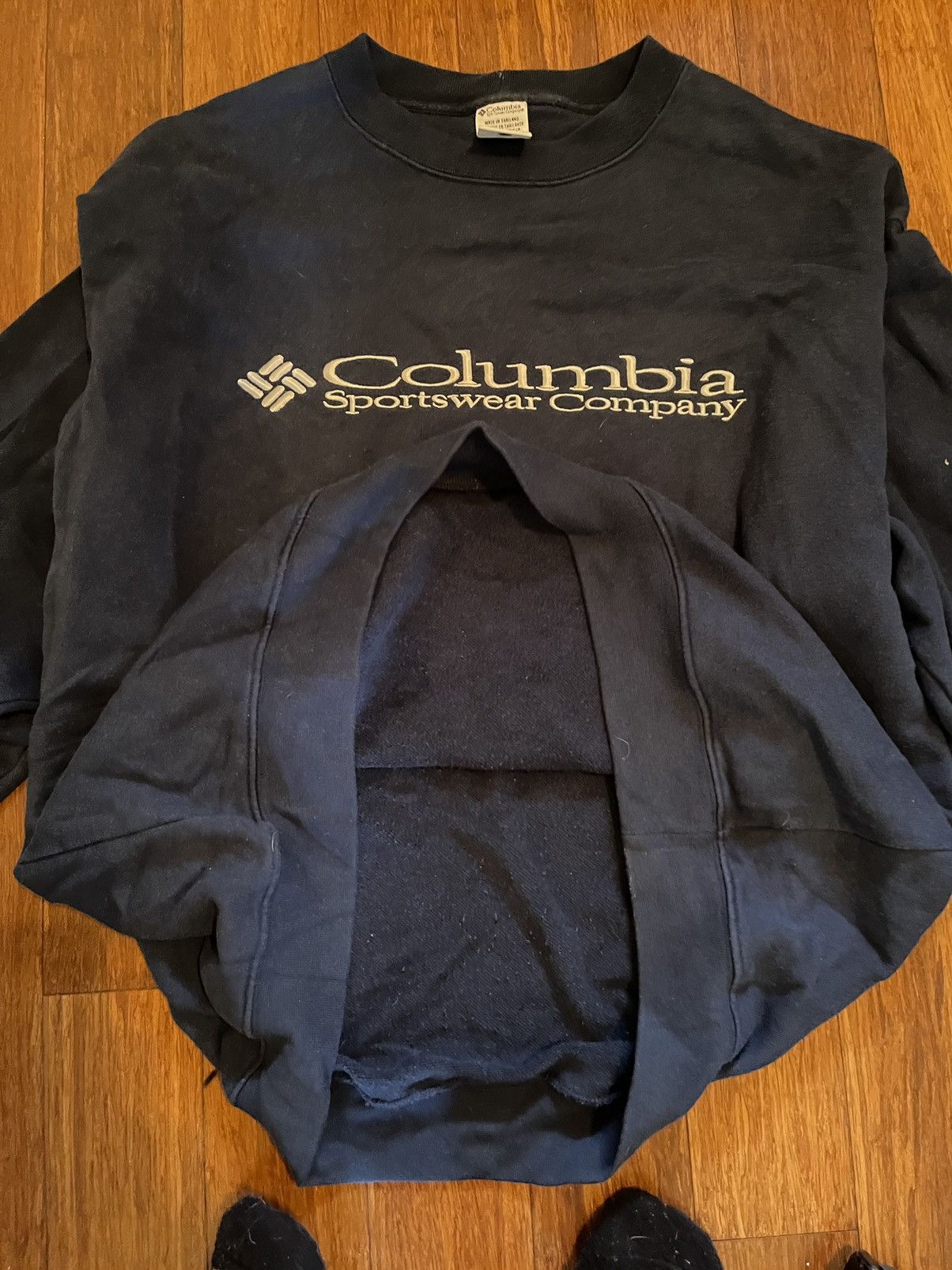 Columbia × Vintage Vintage 90s Oversized Columbia Logo Crewneck Size US XXL / EU 58 / 5 - 5 Thumbnail